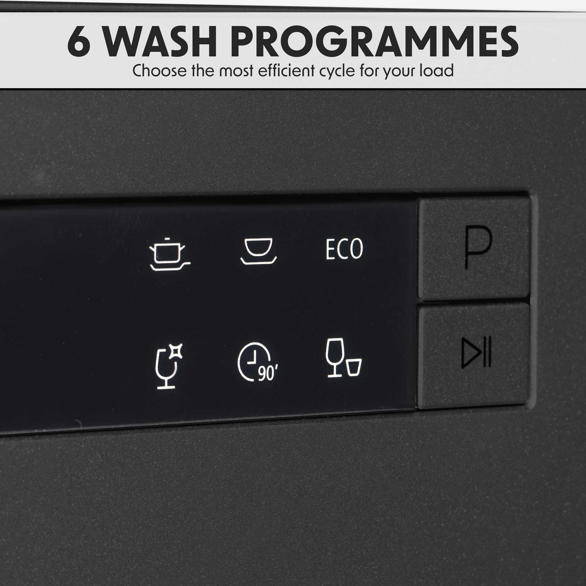 Baridi Compact Tabletop Dishwasher - 8 Place Settings, 6 Wash Programs, Ultra Quiet (42dB), 8L Capacity in Sleek Black (Model DH88) - Perfect for Apartments, RVs & Small Kitchens