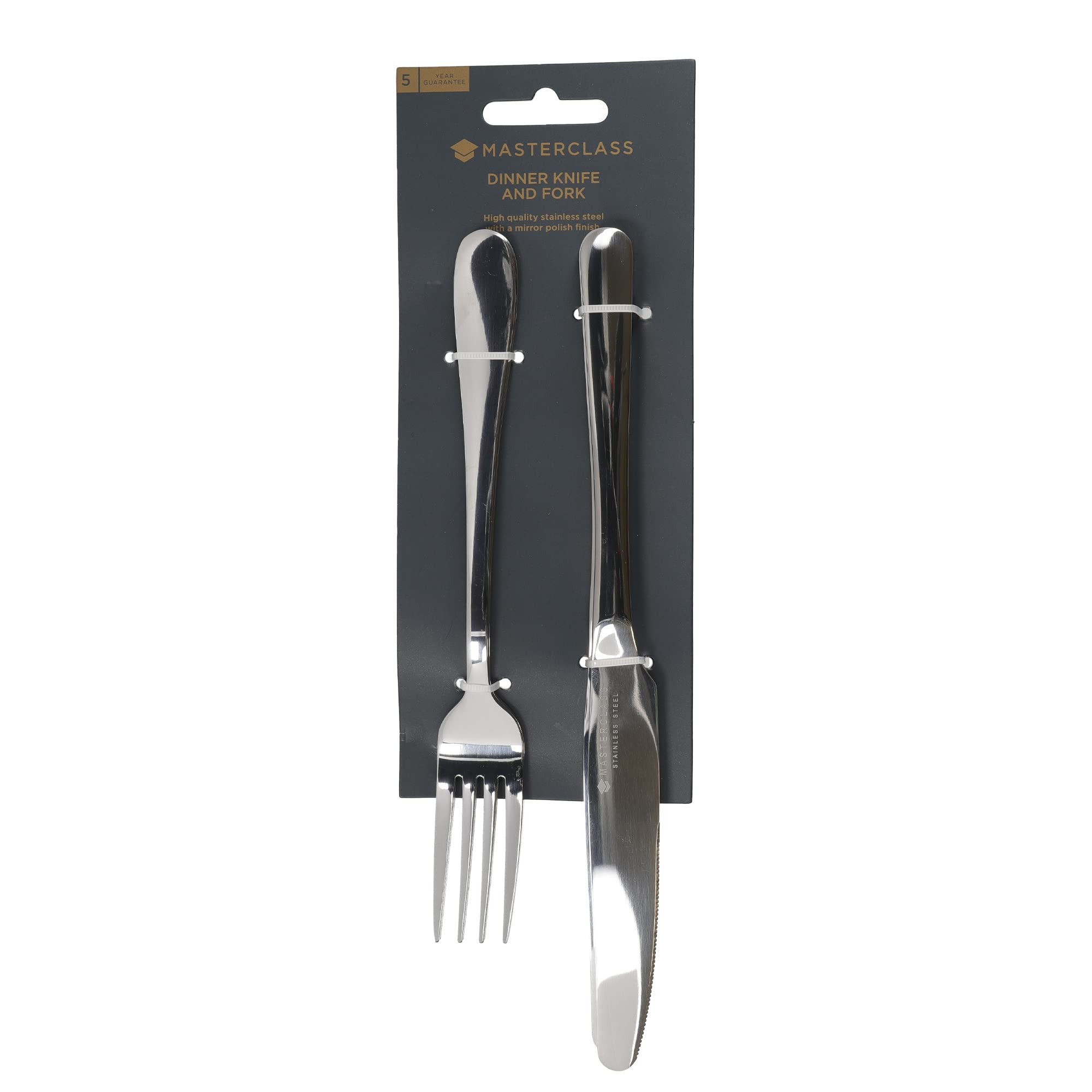 Premium Stainless Steel Dinner Knives and Forks Set (4-Piece) - Elegant Cutlery for Formal Dining, Dinner Parties & Holiday Gatherings