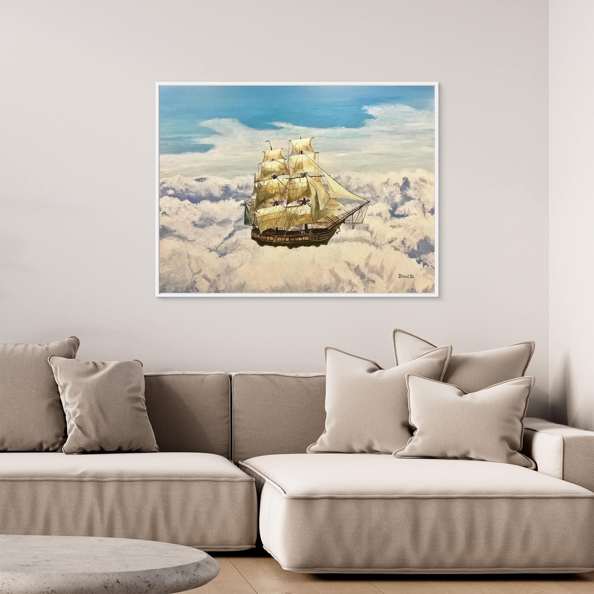 Sky Sailing Canvas Print by Tom Blood - Stunning Wall Art for Living Room, Bedroom & Office Decor