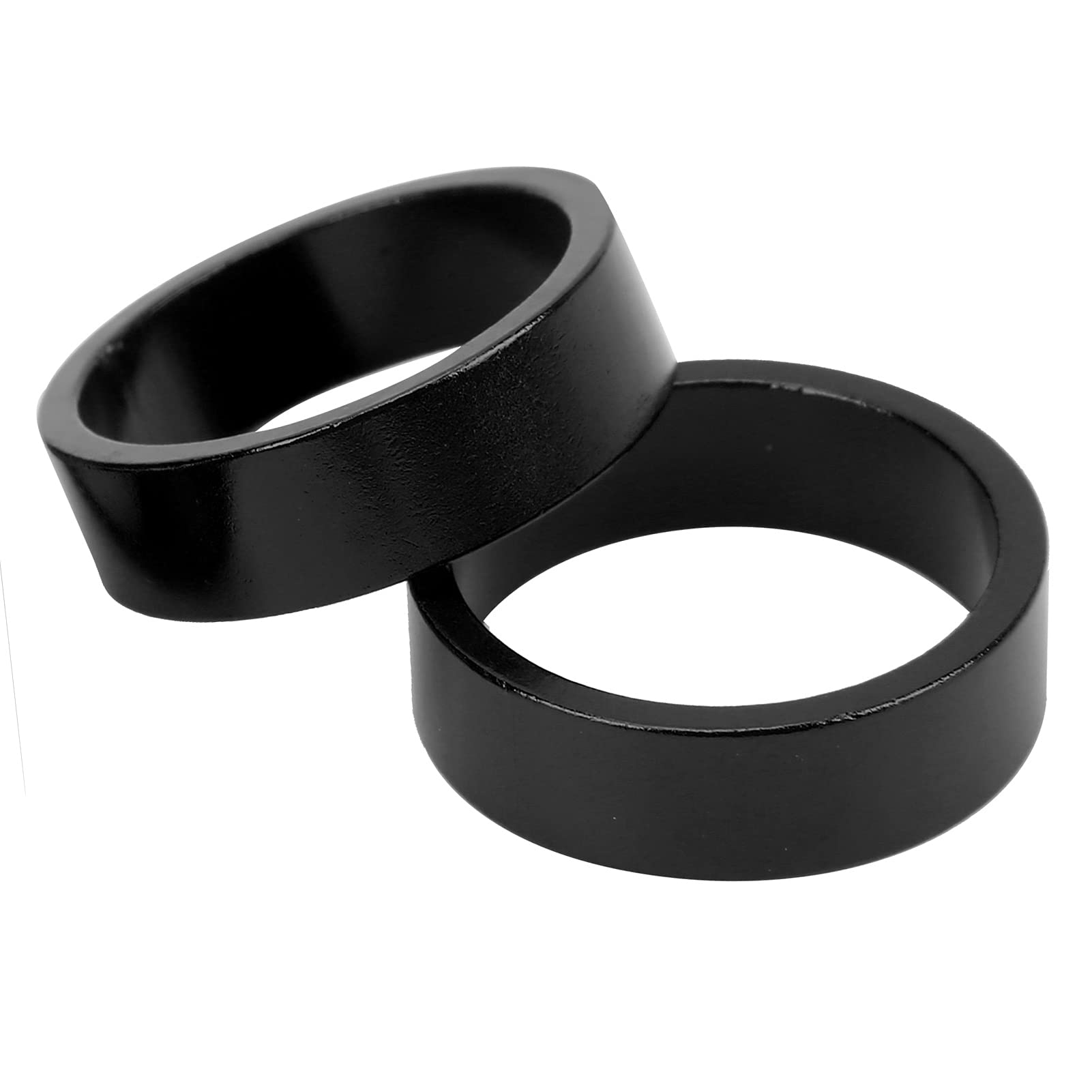 BNineteenteam 5-Piece Mountain Bike Fork Washer Set - Black Headset Spacer & Stem Gasket Kit for Bicycle Repair & Maintenance | Durable Replacement Parts for MTB, Road & Hybrid Bikes | Perfect for DIY Mechanics & Bike Shops
