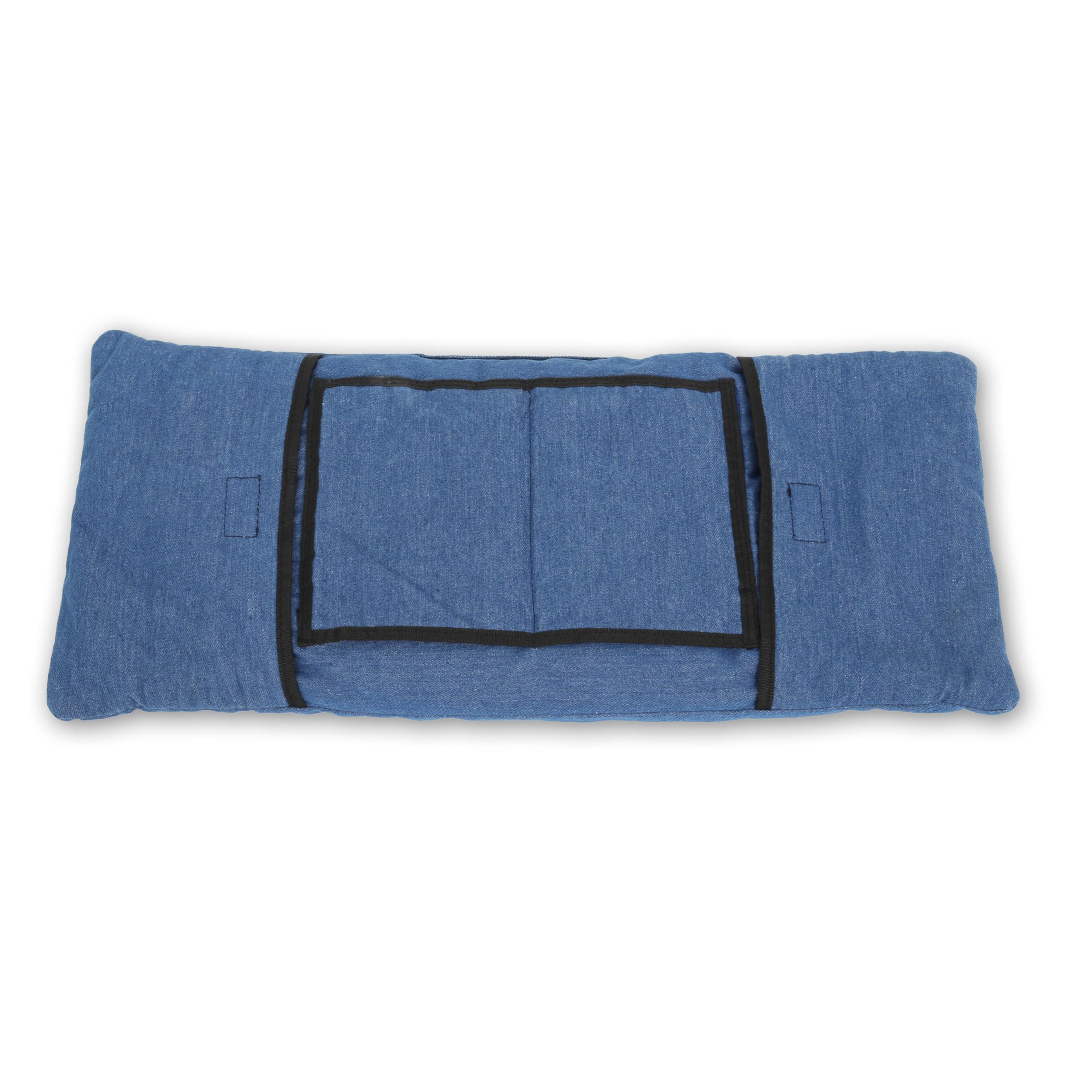 Weighted Denim Lap Pad with Built-in Fidget Toys & Pockets - 6 lbs Sensory Fidget Pillow for Kids, Teens & Adults - Perfect for Anxiety Relief, Focus Improvement, and Sensory Processing Needs - Great for Classrooms, Therapy Sessions, and Home Use