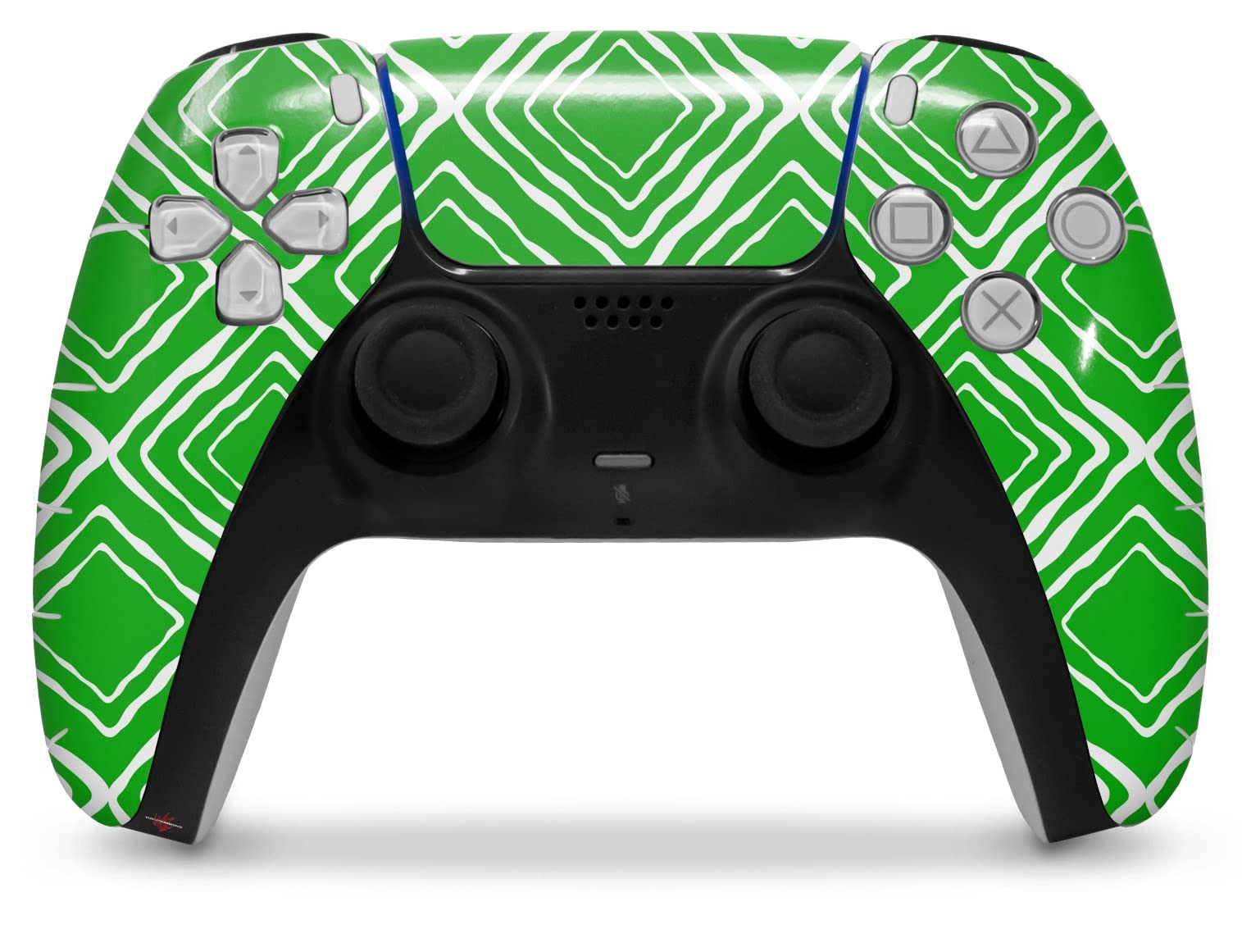 PS5 DualSense Controller Skin Wrap - Wavey Green for Gaming & Protection
