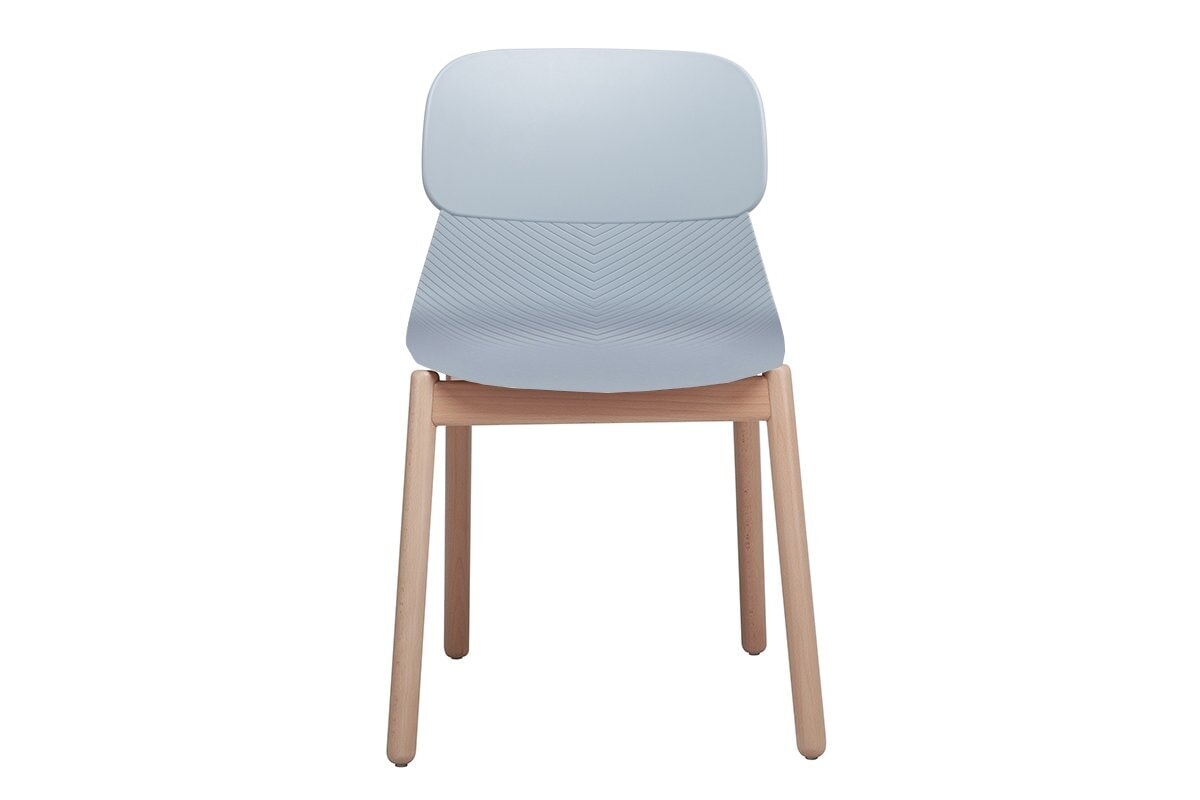 Durable Sammy Plastic Chair with Sturdy Wooden Legs - Perfect for Indoor, Outdoor, Patio, Garden, and Poolside Use