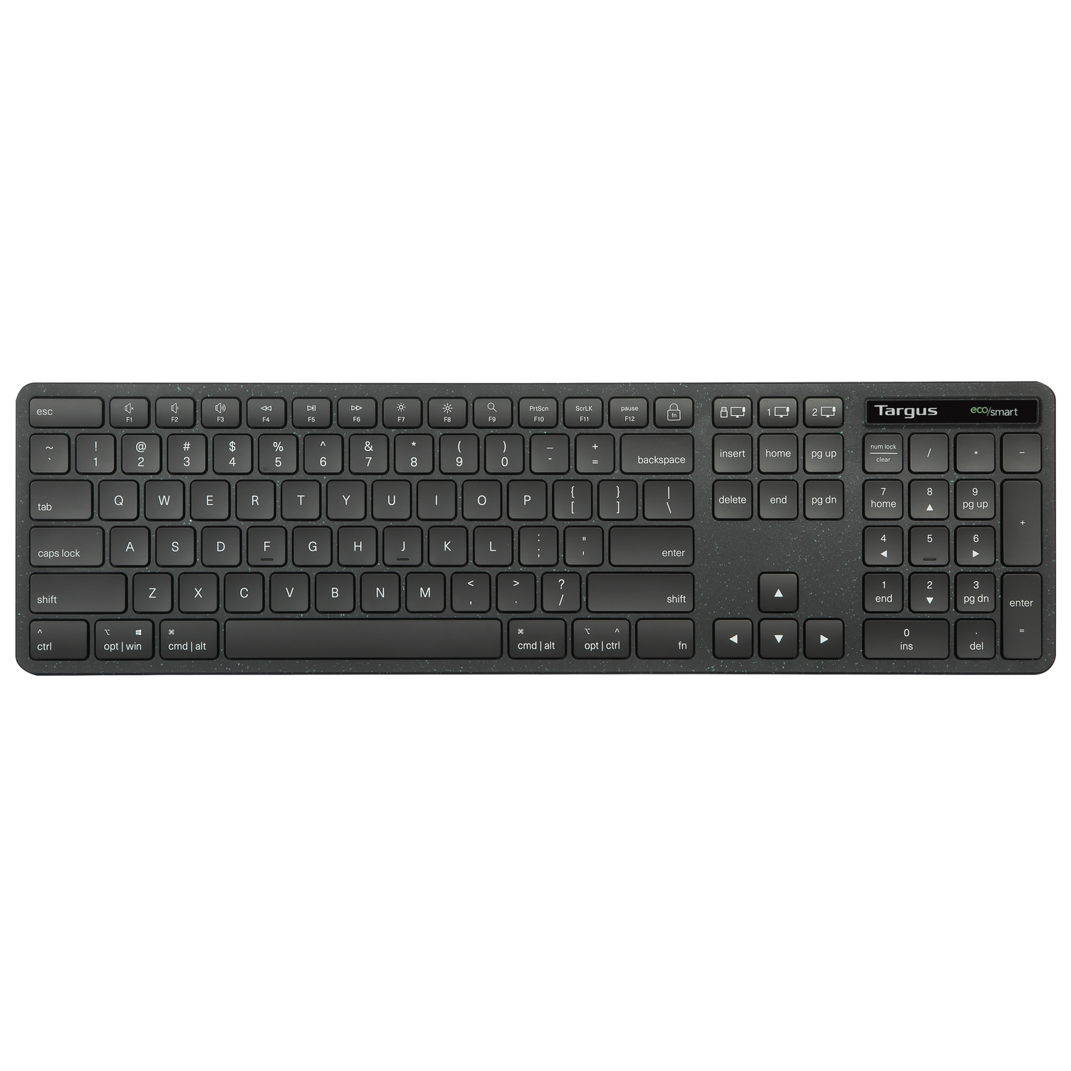 EcoSmart™ Full Size Wireless Keyboard - Ergonomic, Rechargeable, Quiet Typing for Office, Home & Gaming Use