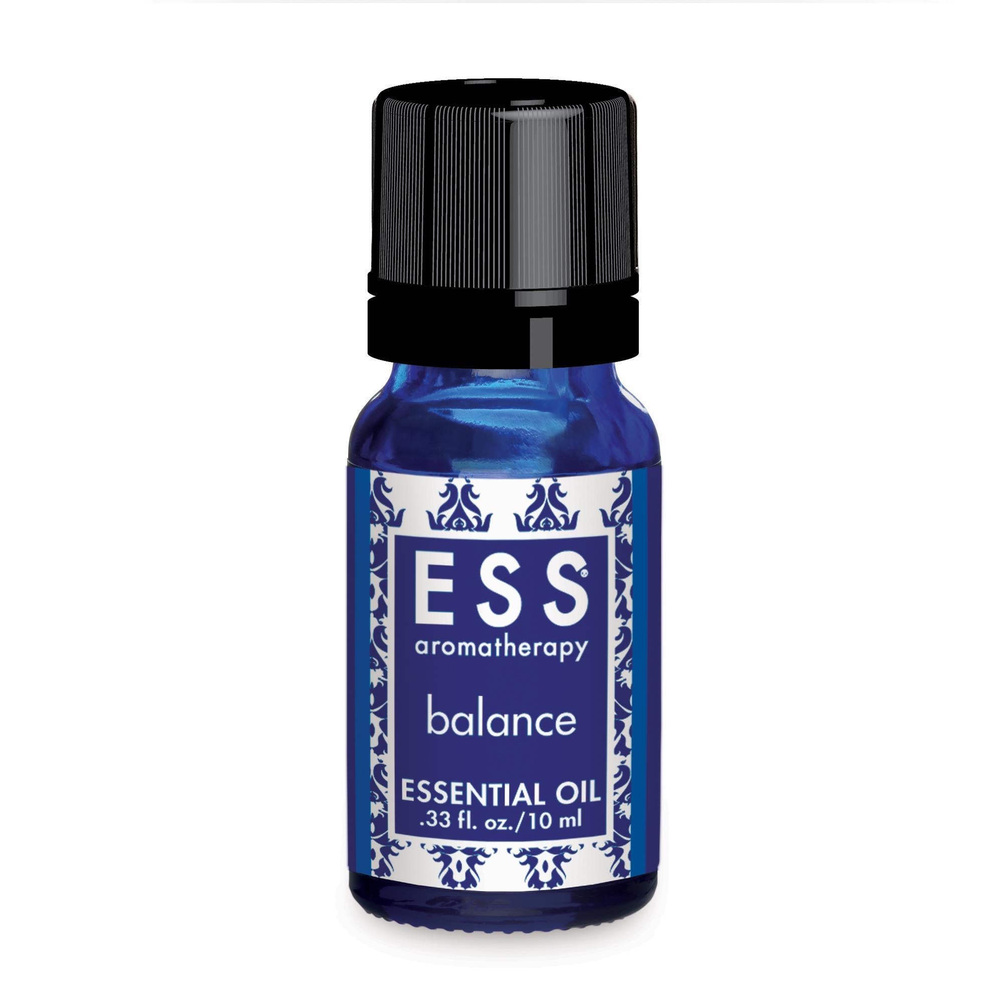 ESS Balance Essential Oil Blend, 10mL Roll-On - Stress Relief & Emotional Support - Perfect for Aromatherapy, Meditation & Relaxation at Home or Office
