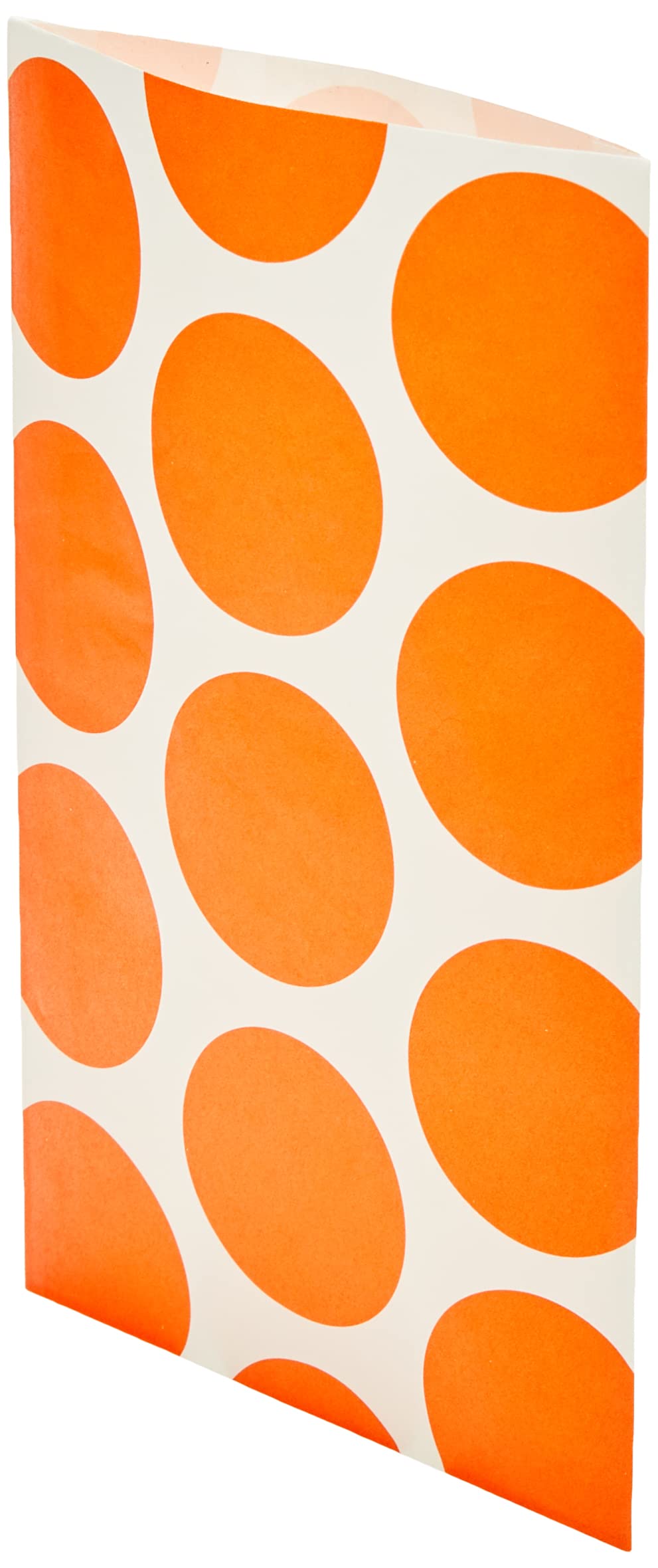 Amscan Candy Buffet Polka Dot Treat Bags - 10 Pack Orange | Party Favor Bags for Halloween, Birthday Celebrations & Baby Showers