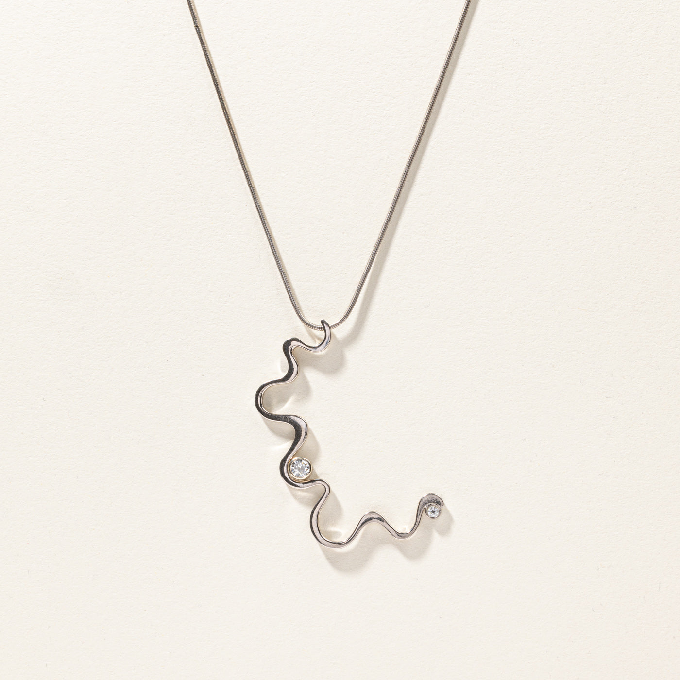 0.40ctw Diamond Journey Pendant Necklace - 15