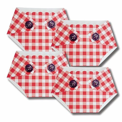 4 Red and White Plaid