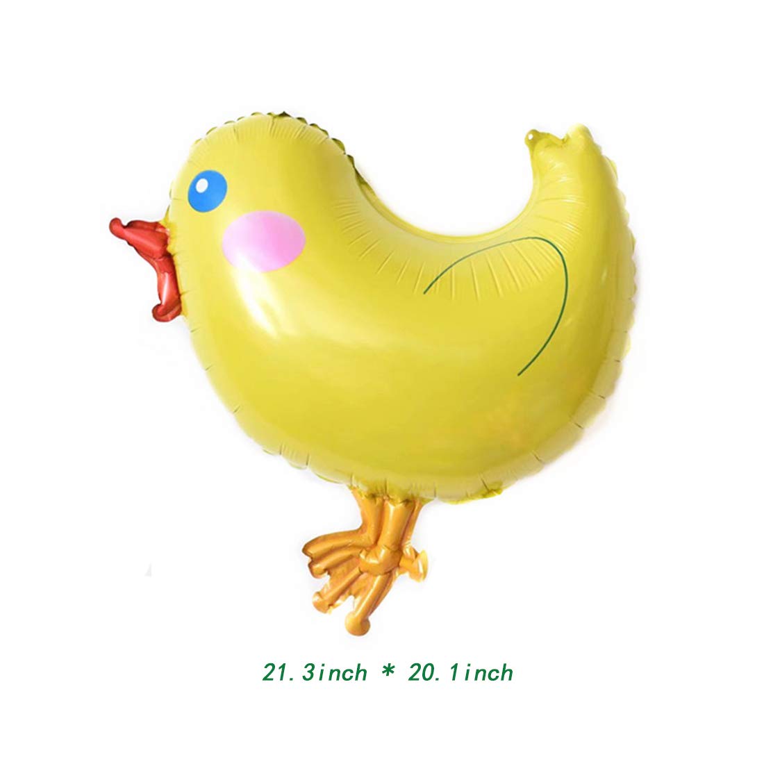 Morndew 3-Pack Chicken Shaped Farm Animal Foil Balloons - Fun Party Decor for Kids Birthday, Baby Shower & Wedding Celebrations | Perfect for Farm-Themed Events and Photo Backdrops