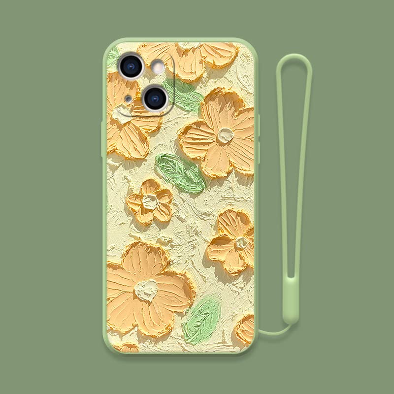 Premium Oil Painting Flowers Phone Case for iPhone 13/12/11 Pro Max/X/XS/XR/SE - Artistic Floral Design Protective Cover - Perfect for Daily Use, Gifts & Fashion Accessories