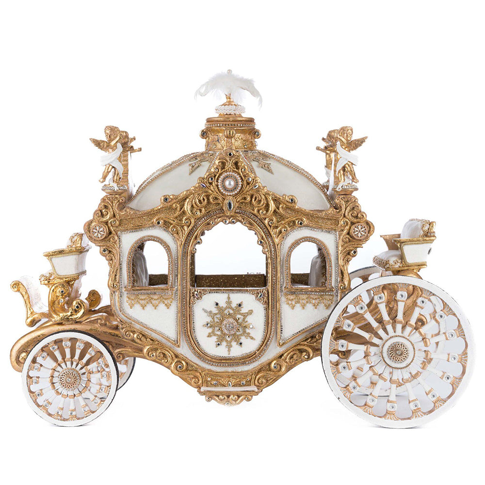 Bells of Brilliance Carriage by Katherine's Collection - Elegant Christmas Ornament for Tree Decor, Holiday Home Decoration & Gift Idea