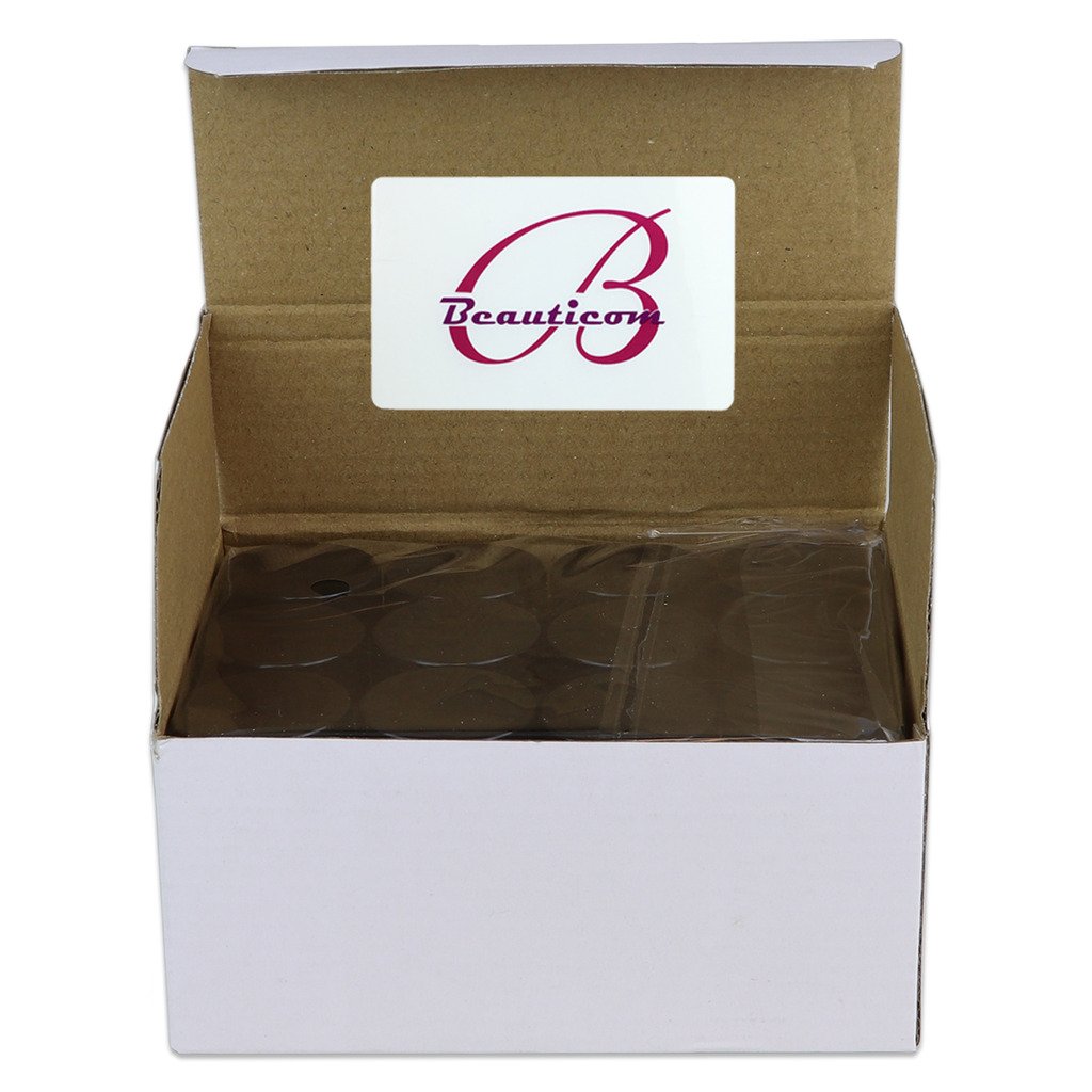Beauticom 7g/7ml Thick Wall Clear Plastic Leak-Proof Jars with Black Lids - 1200pcs Bulk Pack for Cosmetics, Lip Balm, Lip Gloss, Creams & Lotions | Ideal for DIY Beauty Products, Travel Size Containers & Small Business Packaging