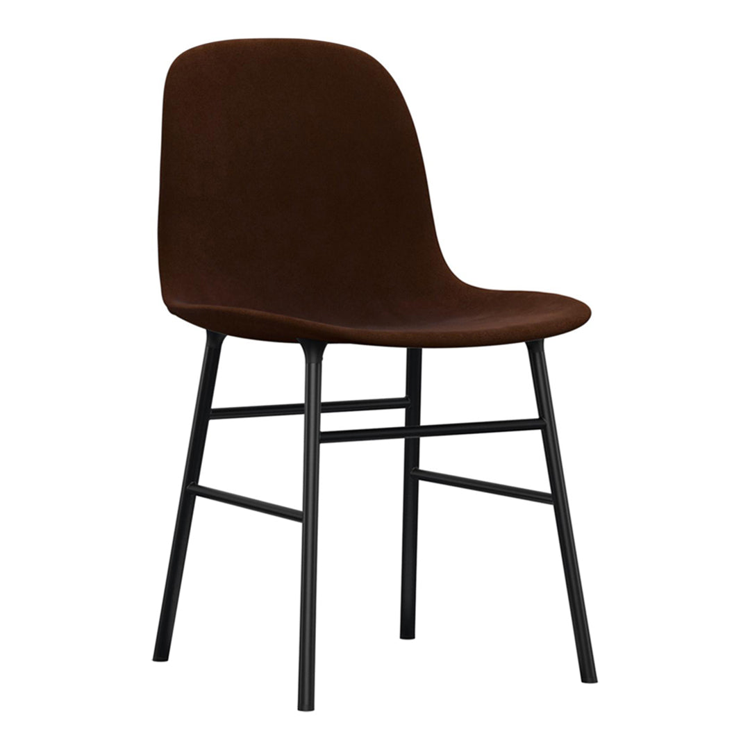 Modern Form Chair with Sturdy Metal Legs & Comfortable Upholstery - Perfect for Home Office, Living Room, or Dining Room Decor