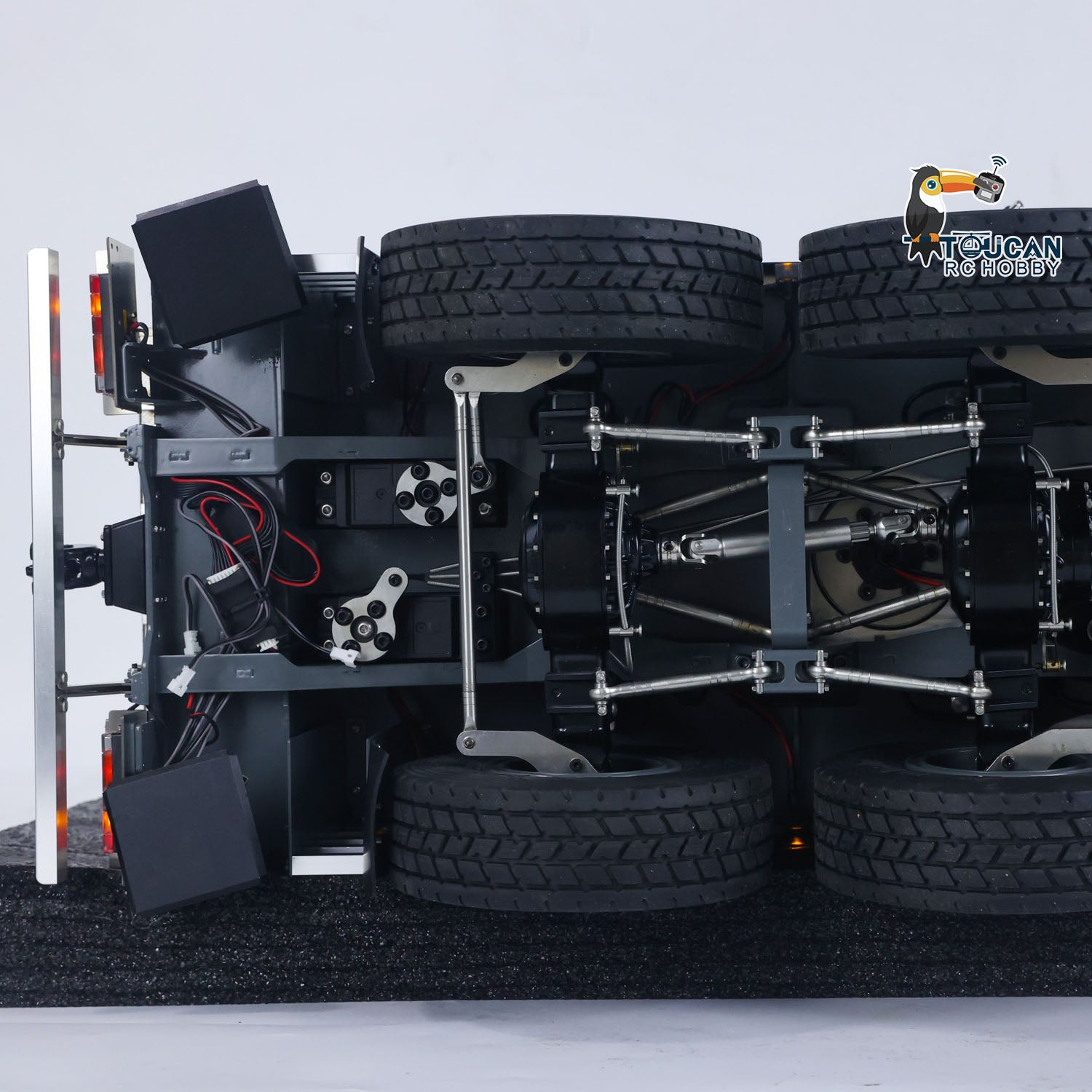 Eyewhale D1050 1/14 Scale Metal RC Hydraulic Mobile Crane Truck - 3 Axle All Terrain Radio Controlled Construction Vehicle with Hoist | Paladin PL18EV Model | Perfect for Construction Site Play, RC Hobbyists & Collectors