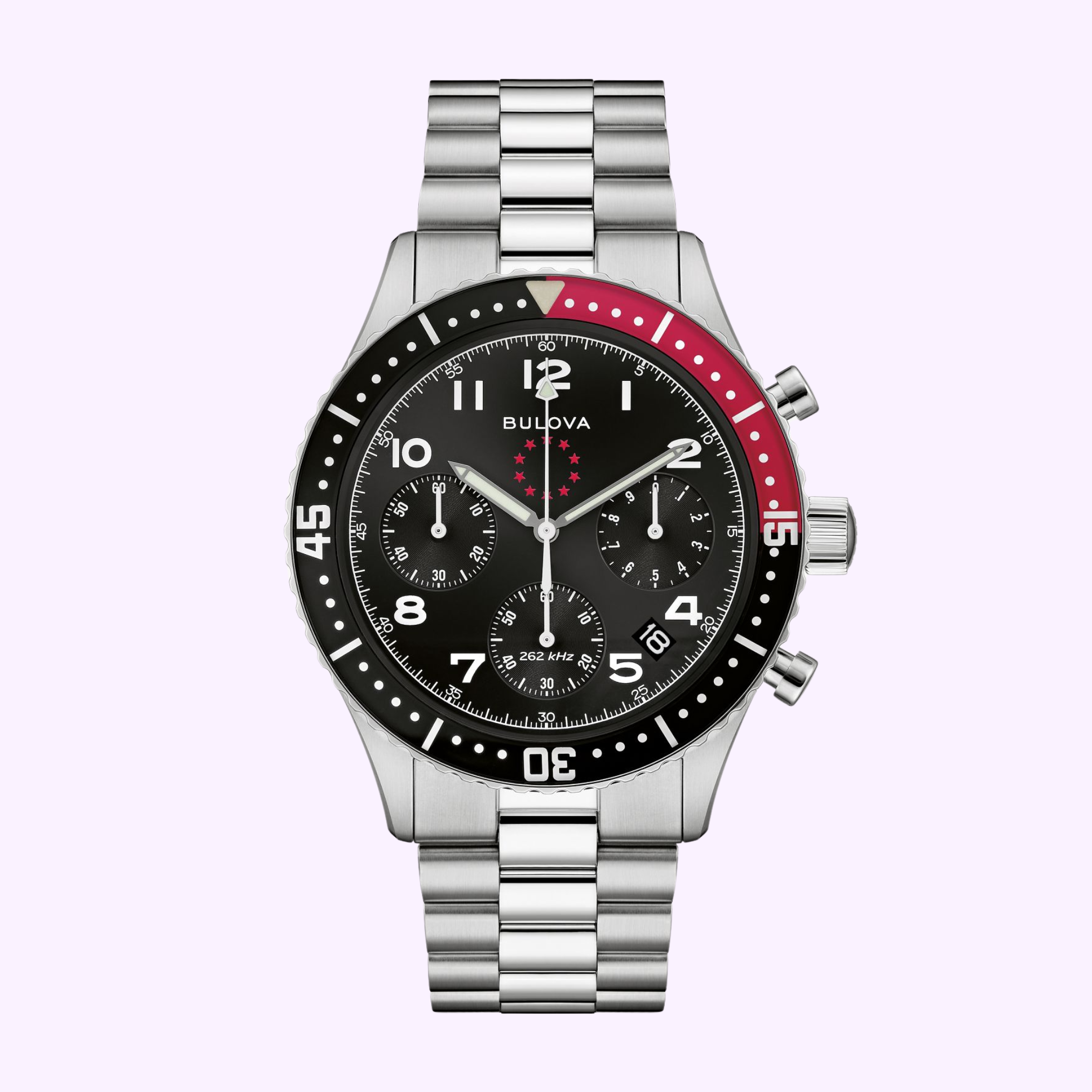 Bulova 98B451 Men's Luxury Chronograph Watch - Waterproof Stainless Steel Dress Watch for Business, Formal & Casual Wear