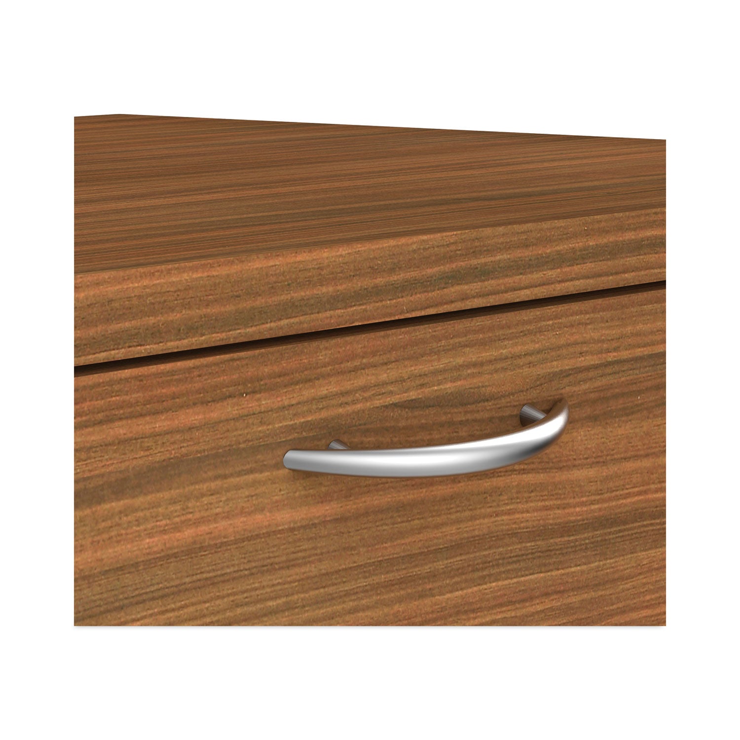 Alera Valencia Series 2-Drawer Lateral File Cabinet - Legal/Letter Size - Modern Walnut Finish - 34