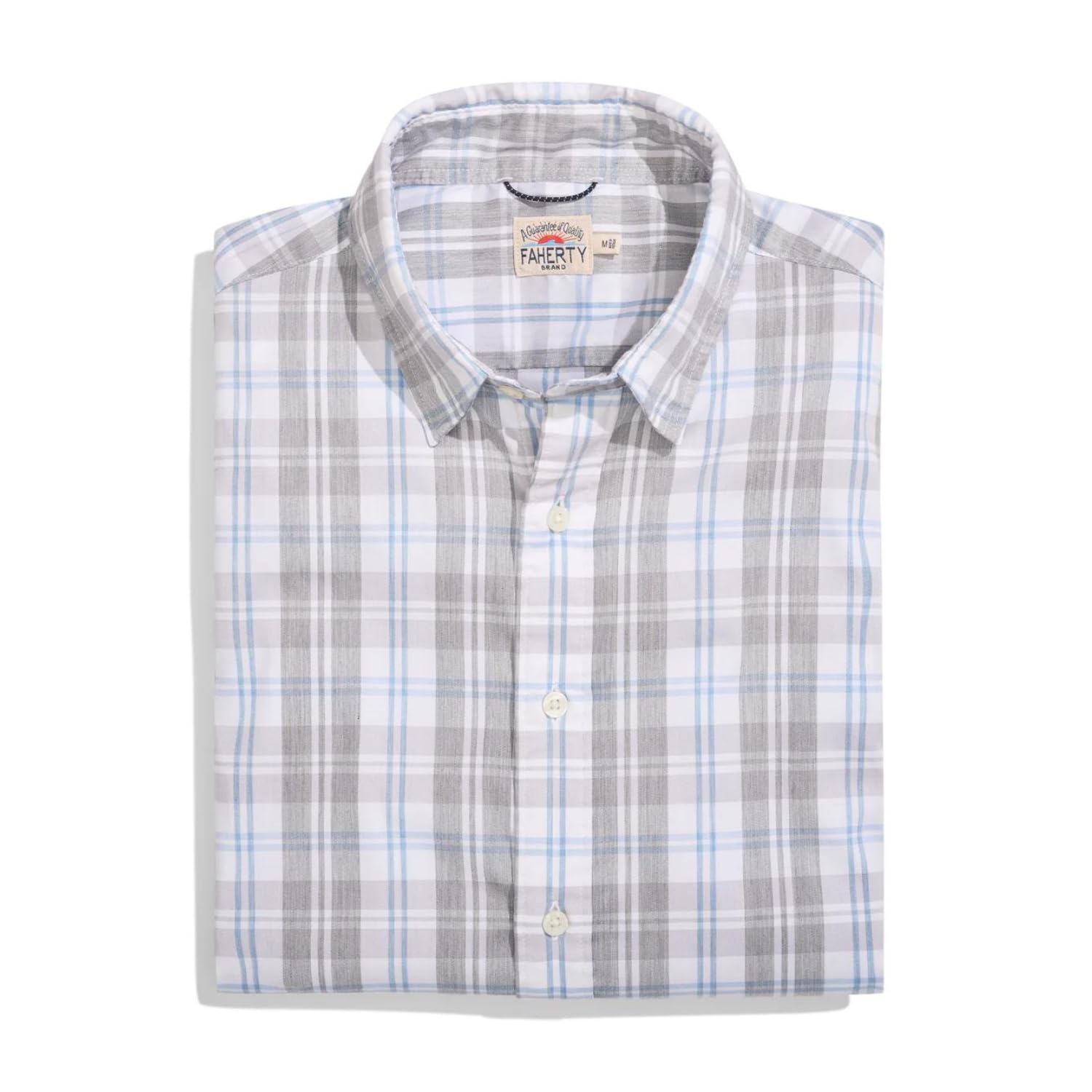 Faherty Men's Movement Shirt - Lightweight Performance Button-Up for Hiking, Travel & Outdoor Adventures | Breathable Quick-Dry Fabric for Active Lifestyles