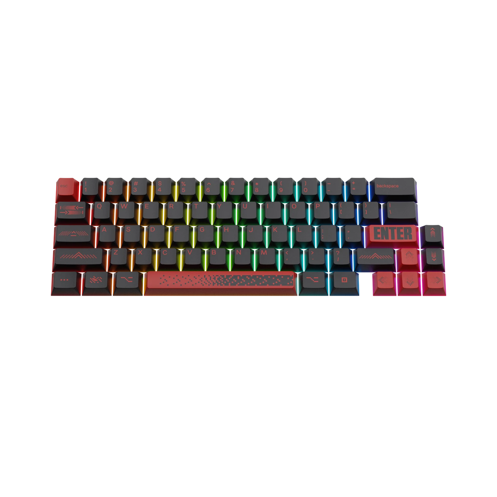 Limited Edition Pixel Punk Keycaps - Custom Mechanical Keyboard Keycaps for Gamers & Typists - Perfect for Gaming, Coding & Office Work