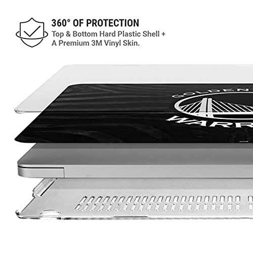 Official NBA Golden State Warriors Black Animal Print Skin & Case for MacBook Pro 16-inch (2019-2020) - Protective Cover Compatible with Laptop | Perfect for Work, School & Travel