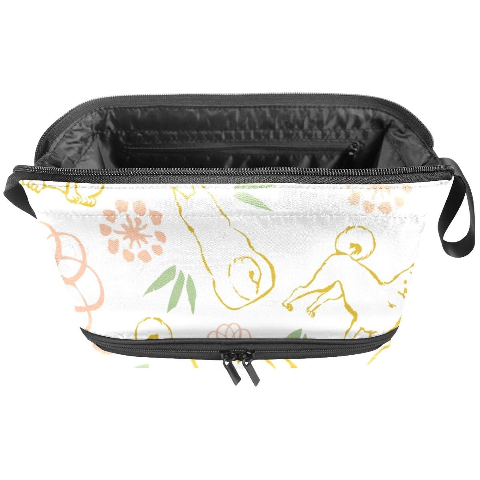 Large Makeup Bag for Women - Travel Cosmetic Organizer with Shiba Inu Dog Design, Waterproof Toiletry Pouch | Perfect for Vacation, Gym, Business Trips & Daily Essentials Storage