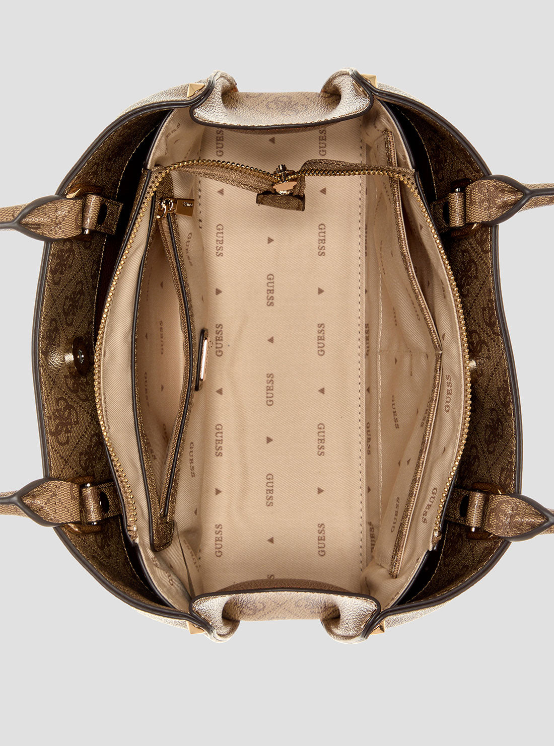 Brown Leather Meridian Satchel Bag with Logo - Stylish Crossbody Purse for Women, Perfect for Work, Travel & Everyday Use