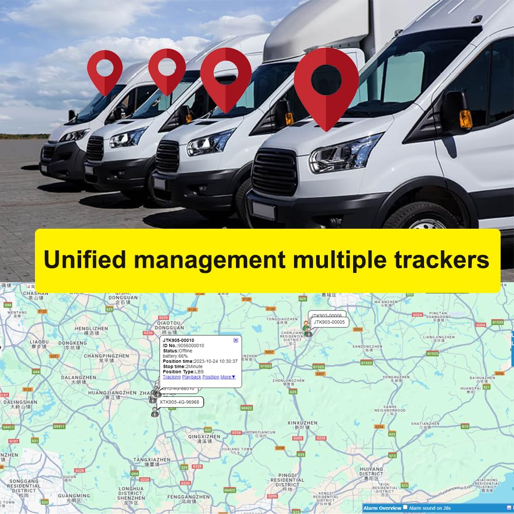 Winnes GPS Tracker TK905B - 10,000mAh Magnetic Car Tracker with 5M Accuracy | Real-Time Location Tracking via SMS & App | Long Battery Life for Vehicles, Fleet & Personal Use | Hidden Tracking Device for Cars, Trucks & Assets