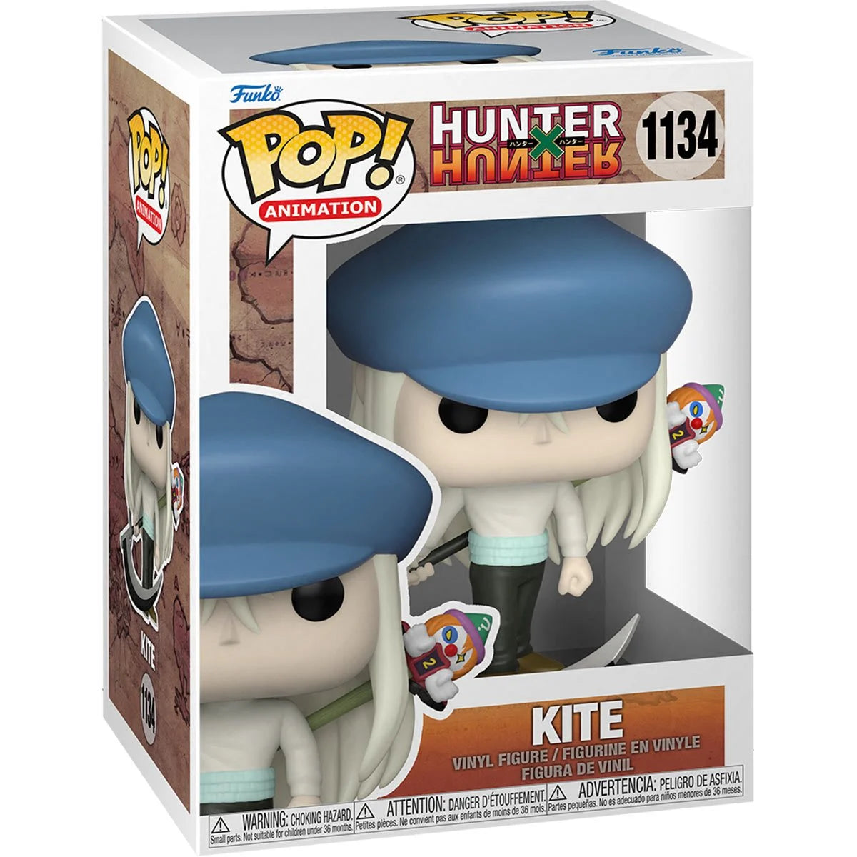 Hunter x Hunter Kite with Scythe Pop! Vinyl Figure #1134 - Anime Collectible for Fans, Gift for Hunter x Hunter Lovers, Perfect for Display & Decor