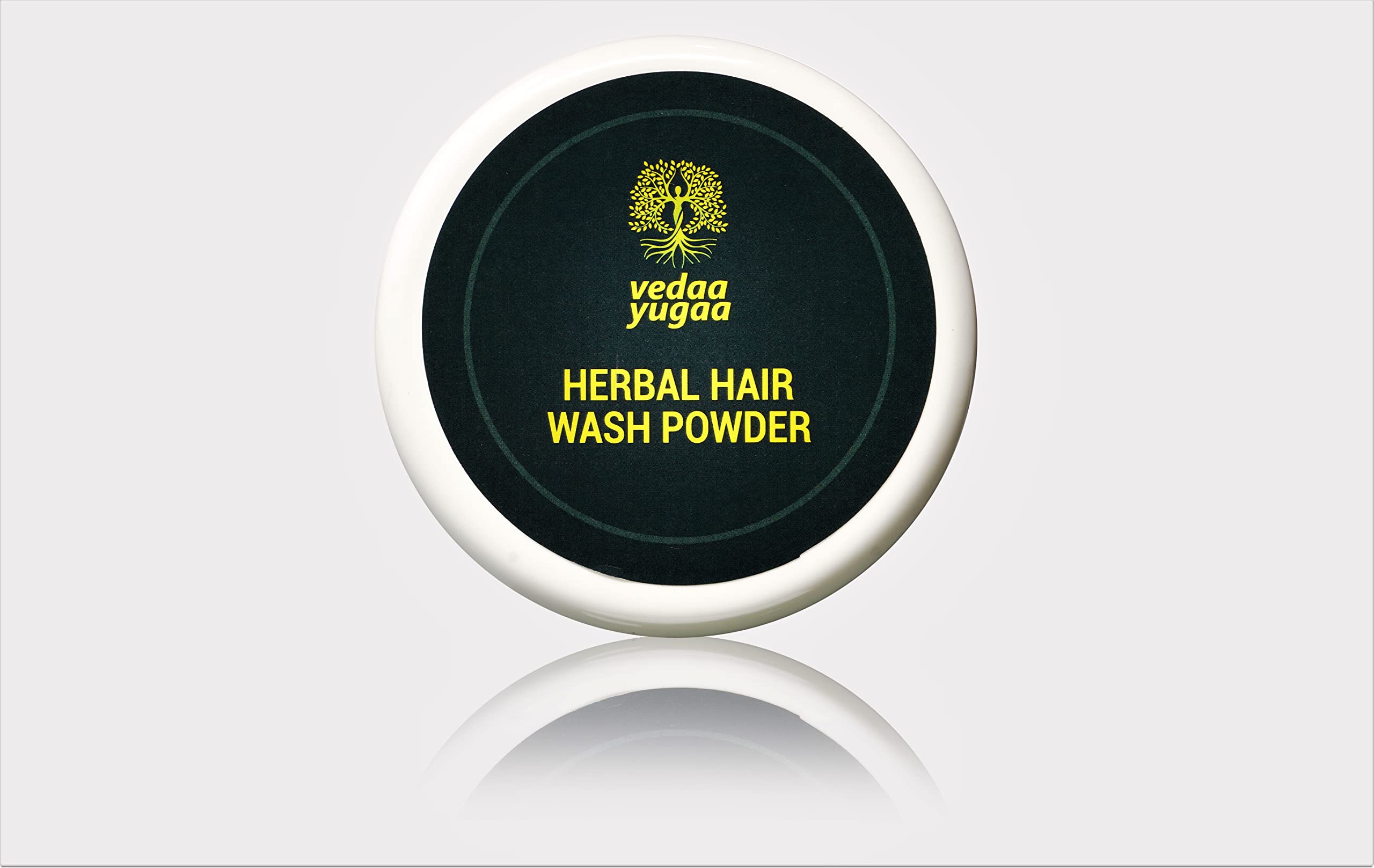Vedaa Yugaa Herbal Hair Wash Powder - Natural Dry Shampoo for All Hair Types | Perfect for Travel, Gym & Quick Hair Refresh
