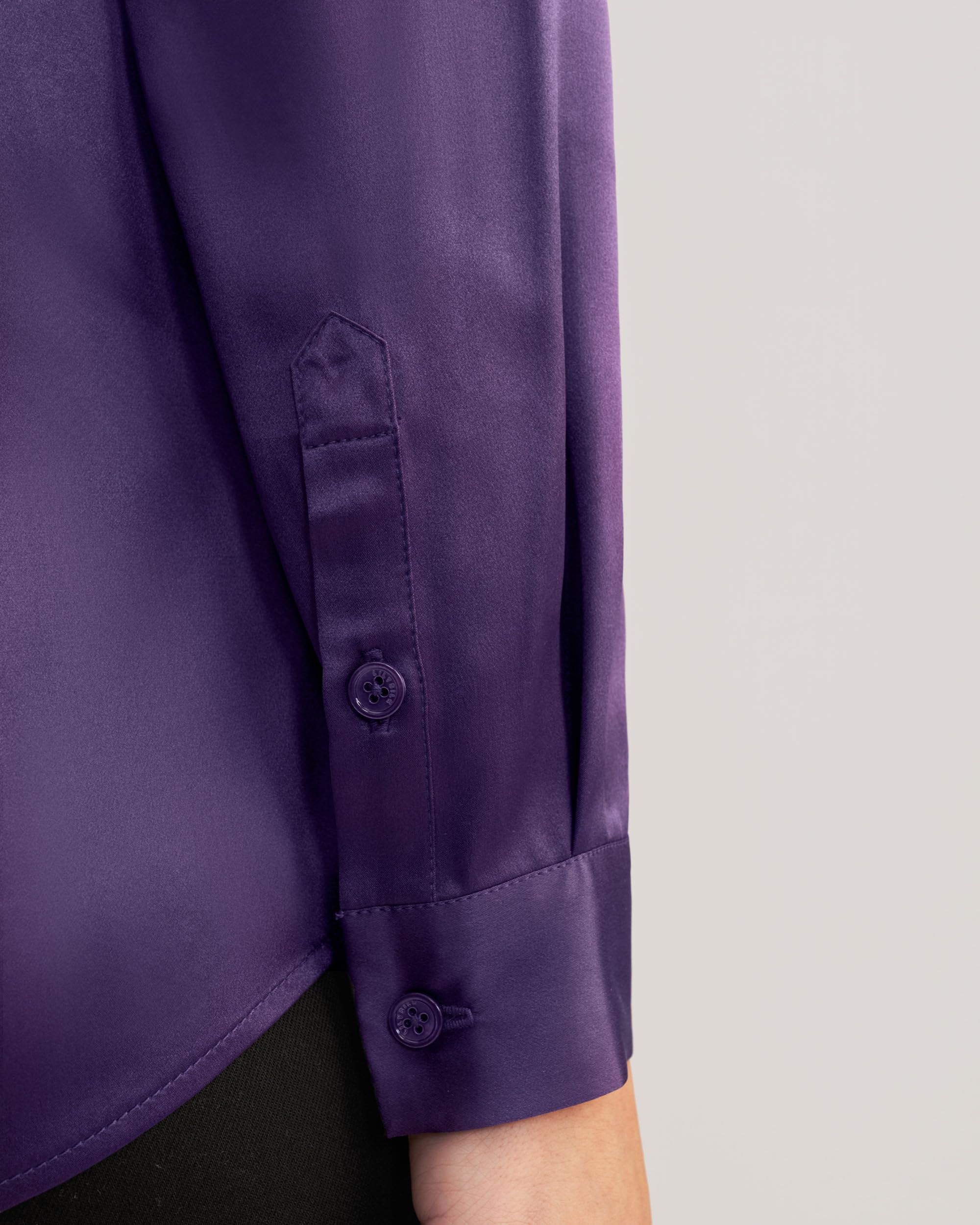 Luxury 100% Pure Silk Blouse for Women - Long Sleeve Elegant Silk Top | Soft, Smooth & Breathable | Perfect for Office Wear, Evening Events & Special Occasions