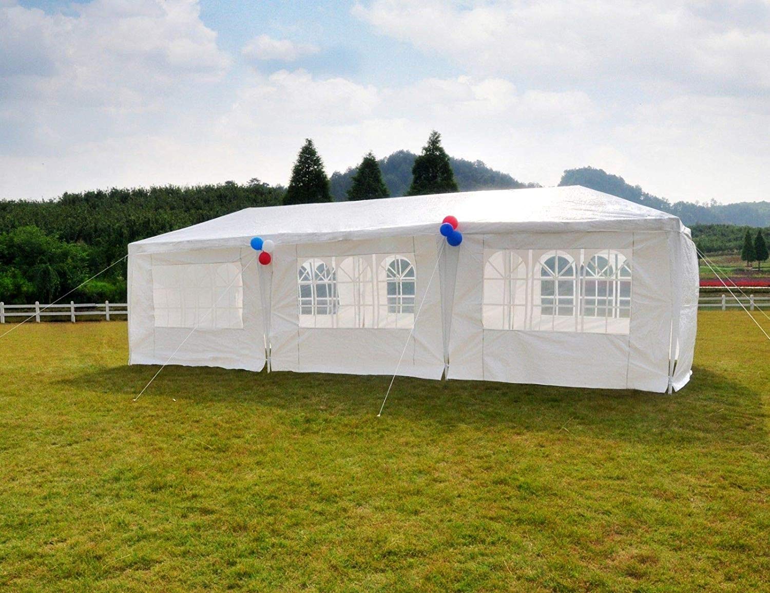10' x 30' Waterproof Party Tent Gazebo with Removable Sidewalls - Outdoor Canopy for Weddings, Events & Backyard Gatherings | Weather-Resistant Shelter for Parties, Camping & Picnics
