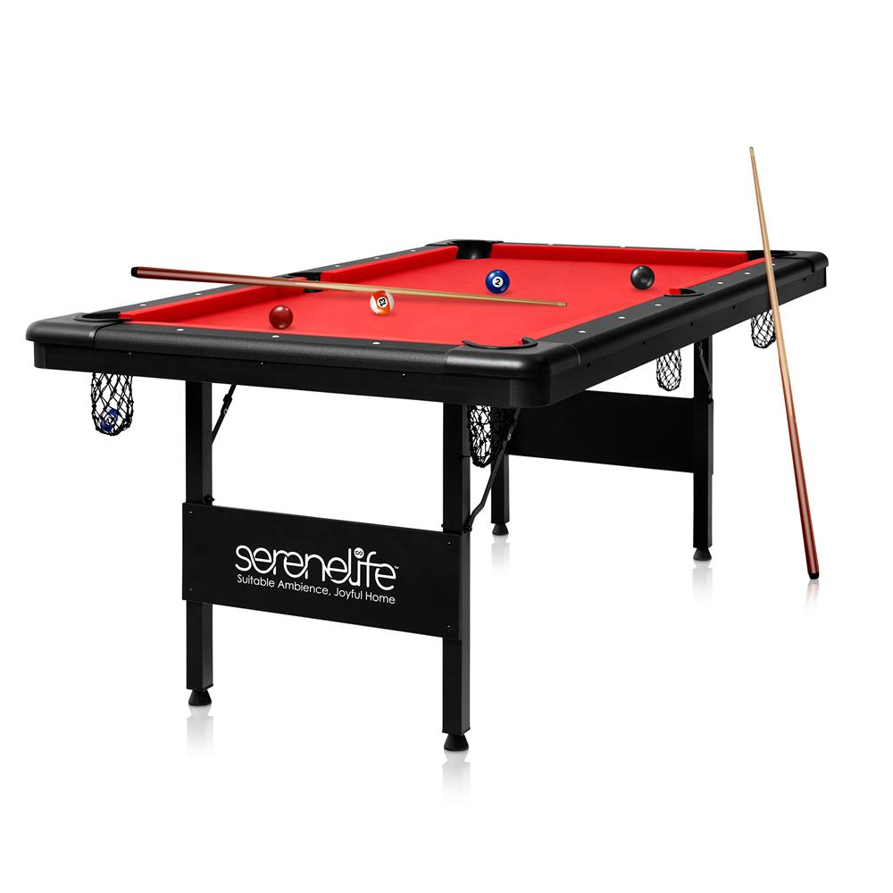 Portable Pool Table - Foldable Billiard Table for Home & Office | Indoor & Outdoor Game Room Entertainment