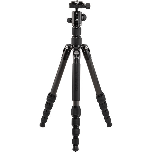 Benro Tripster Travel Tripod - Carbon Fiber Compact Tripod for DSLR Cameras | Lightweight & Portable for Travel, Hiking & Outdoor Photography (0 Series, Black)