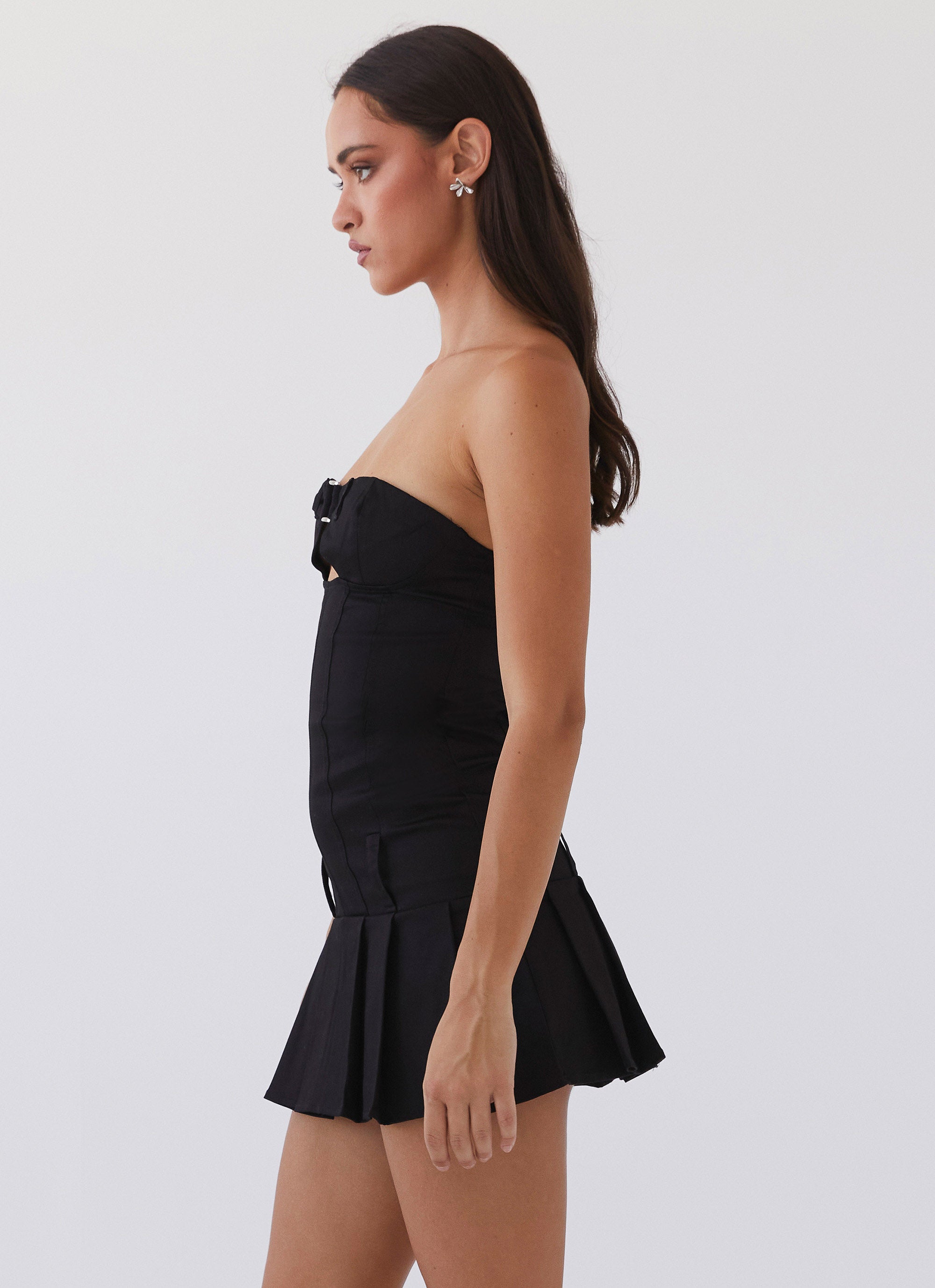 Case Closed Mini Dress in Black - Stylish & Comfortable for Parties, Dates & Night Out