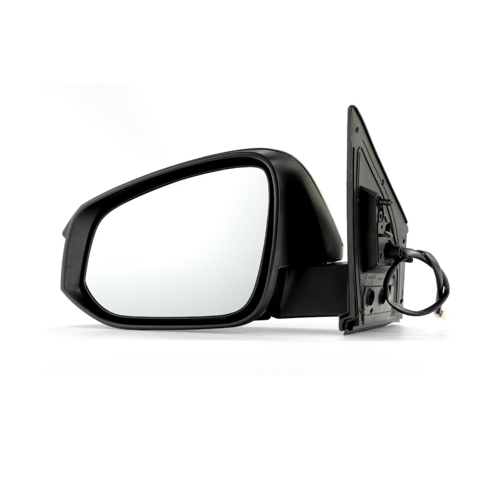 2013-2015 Toyota RAV4 Driver Side Power Manual Folding Door Mirror Replacement - Textured Black Non-Heated - Fits 879400R080 & TO1320309 - Perfect for DIY Repairs & Auto Body Shops