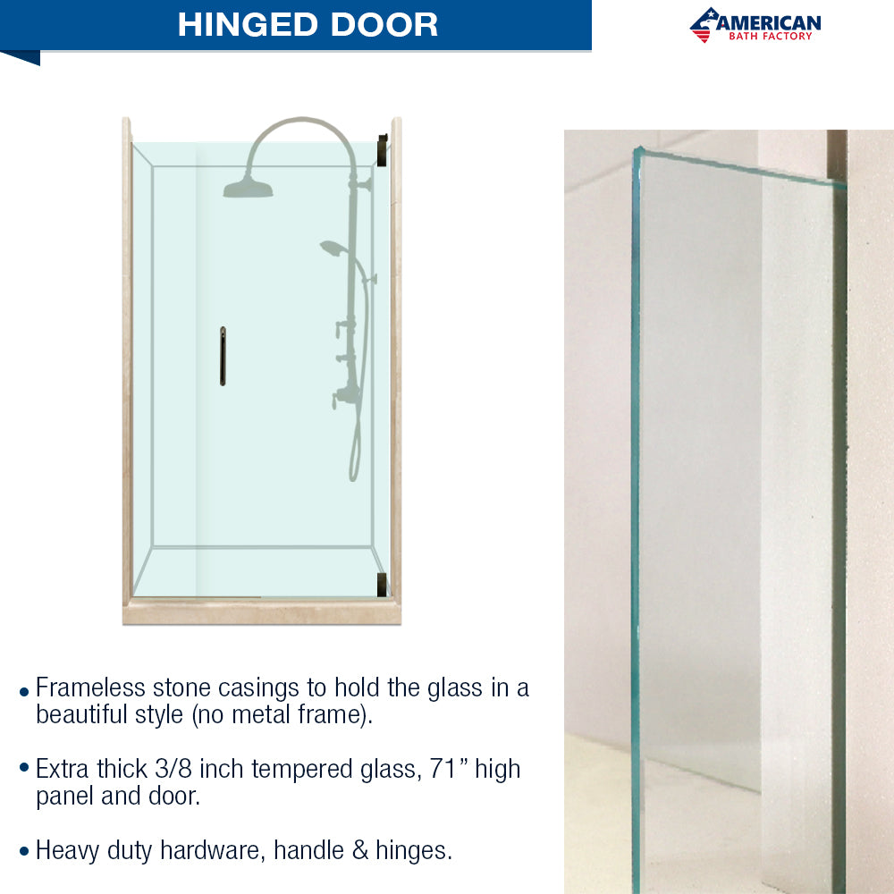 Small Alcove Zen Shower Kit - Modern Bathroom Upgrade for Relaxing Spa Experience at Home