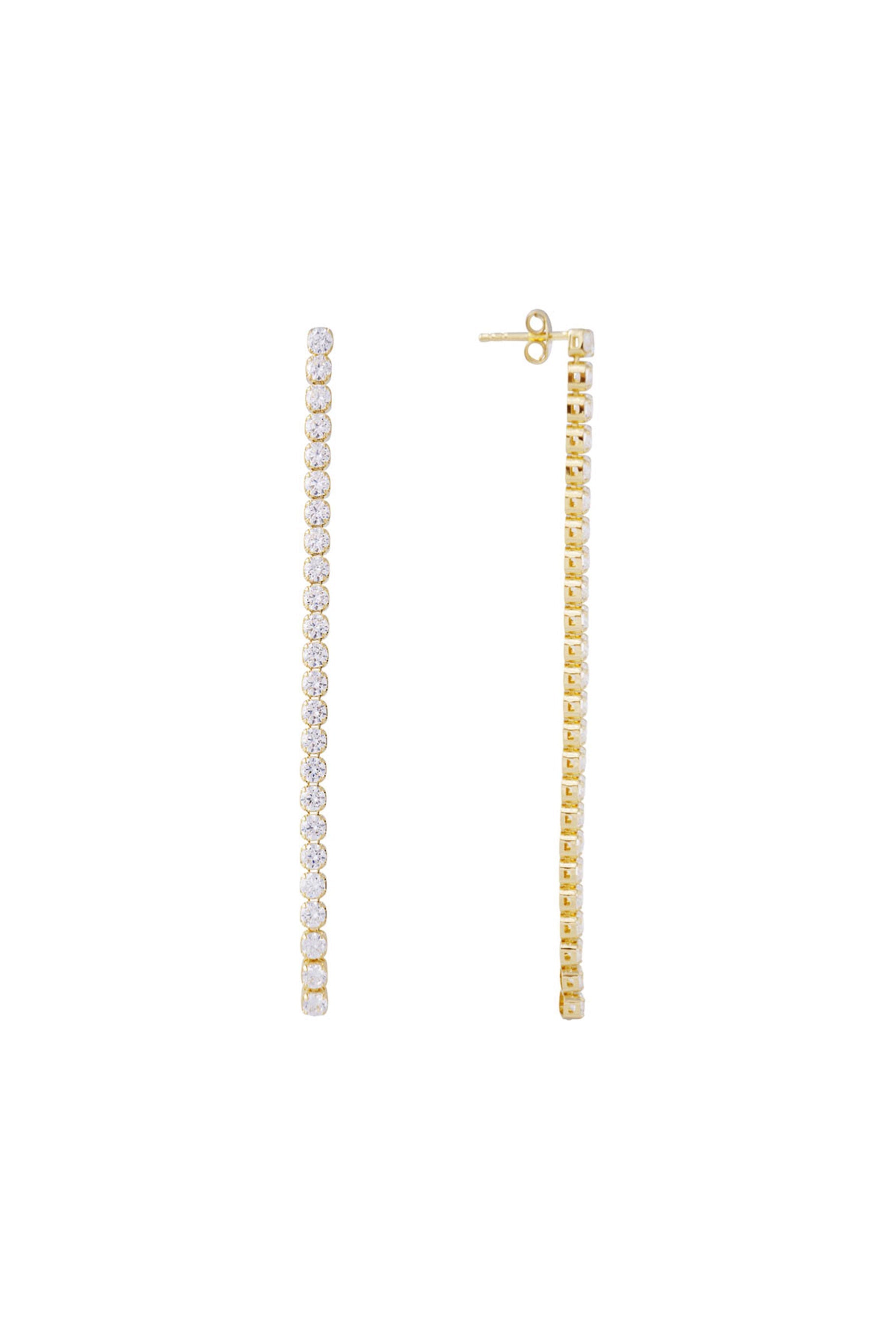 Fairley Dia Earring - Sterling Silver Dangle Earrings for Women, Elegant Party & Wedding Jewelry Gift