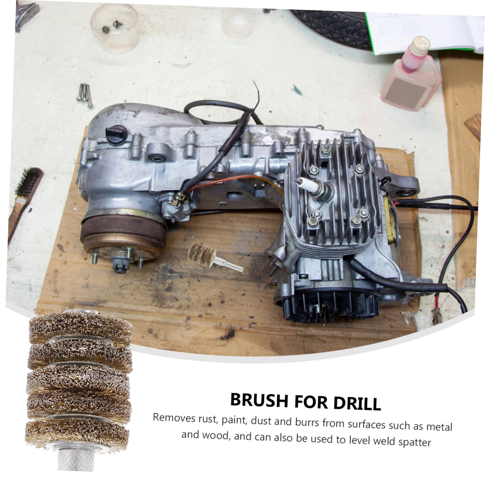 Electric Wire Brush Wheel for Drill & Grinder - Clean Steel & Polishing for Metalwork