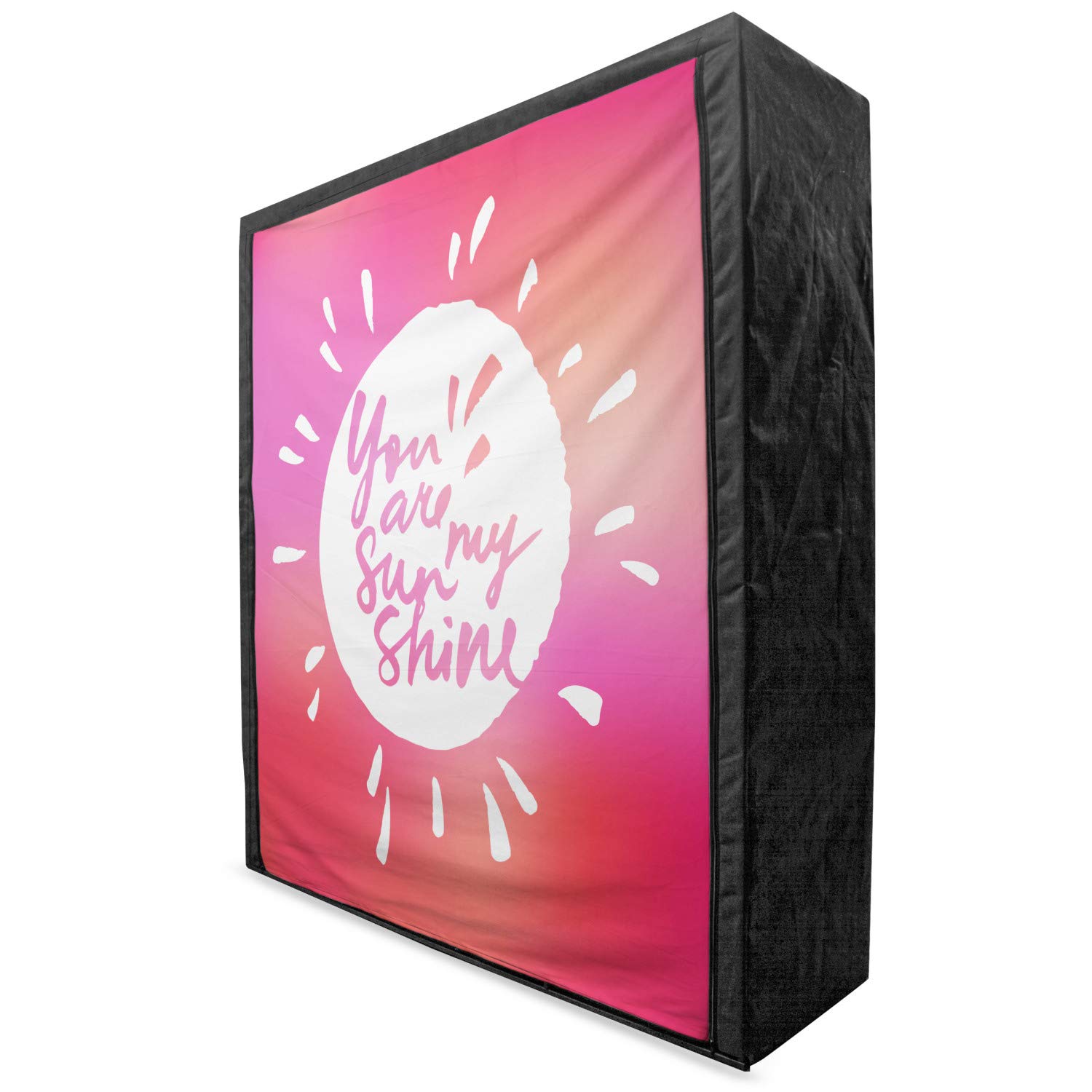 Ambesonne Portable Fabric Wardrobe with Vibrant Sunshine Design - 59