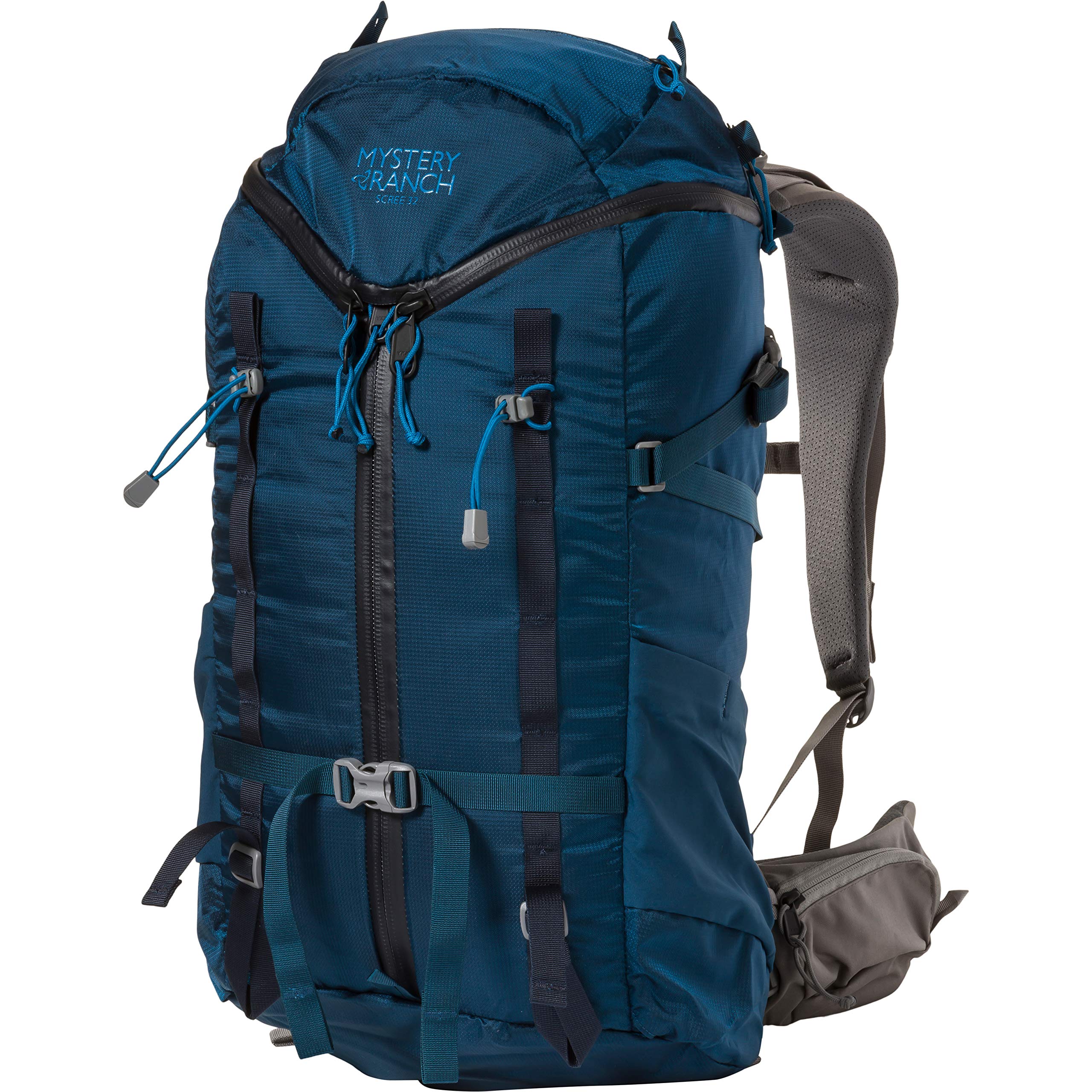 MYSTERY RANCH Scree 32 Backpack - Lightweight Technical Daypack for Hiking & Climbing, Durable Outdoor Gear, Del Mar Color, L/XL Size - Perfect for Day Trips & Mountain Adventures