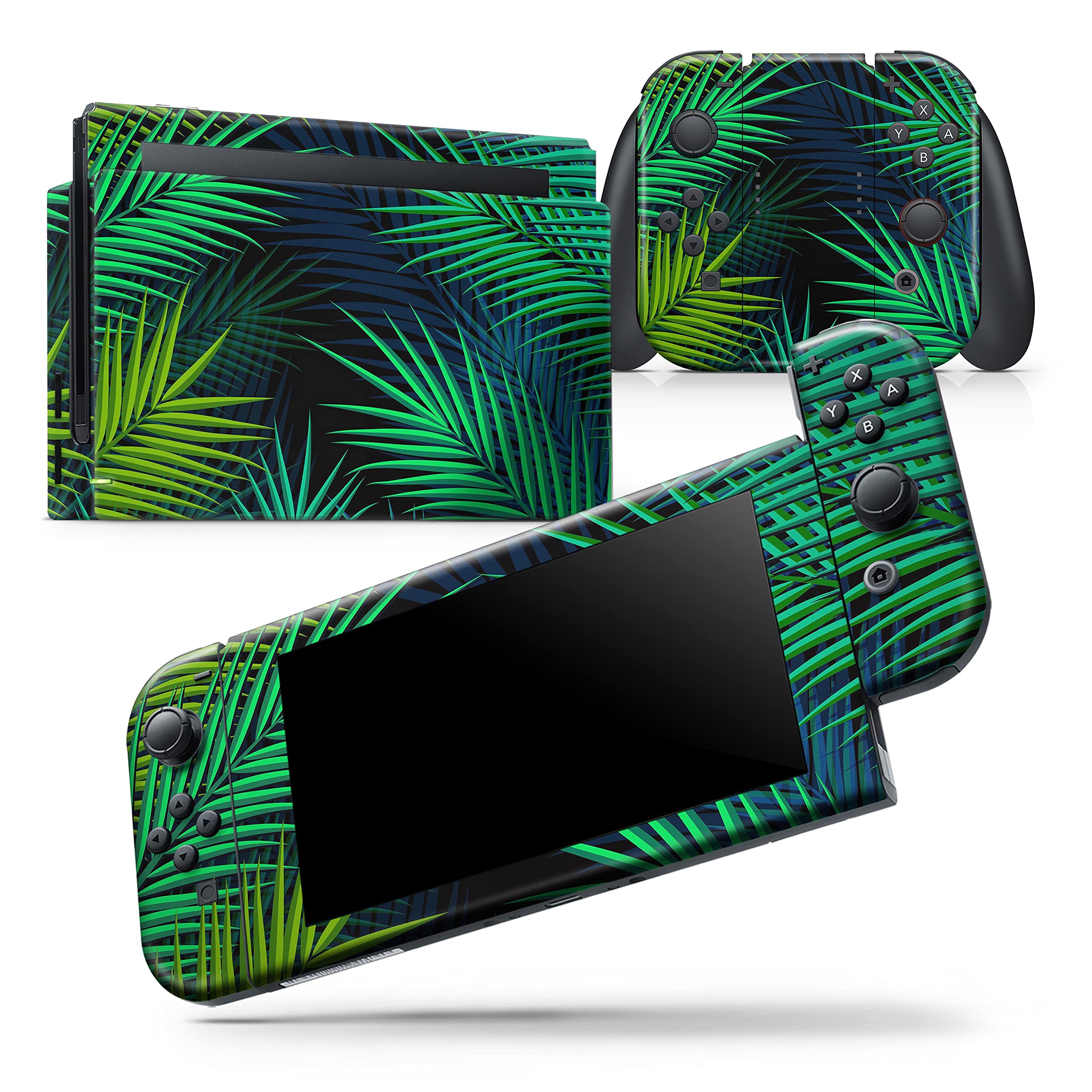 Nintendo Switch Pro Controller Skin - Retro Summer Jungle Vinyl Wrap Cover | Scratch-Resistant, Removable Protective Decal | Perfect for Gaming, Travel & Collectors