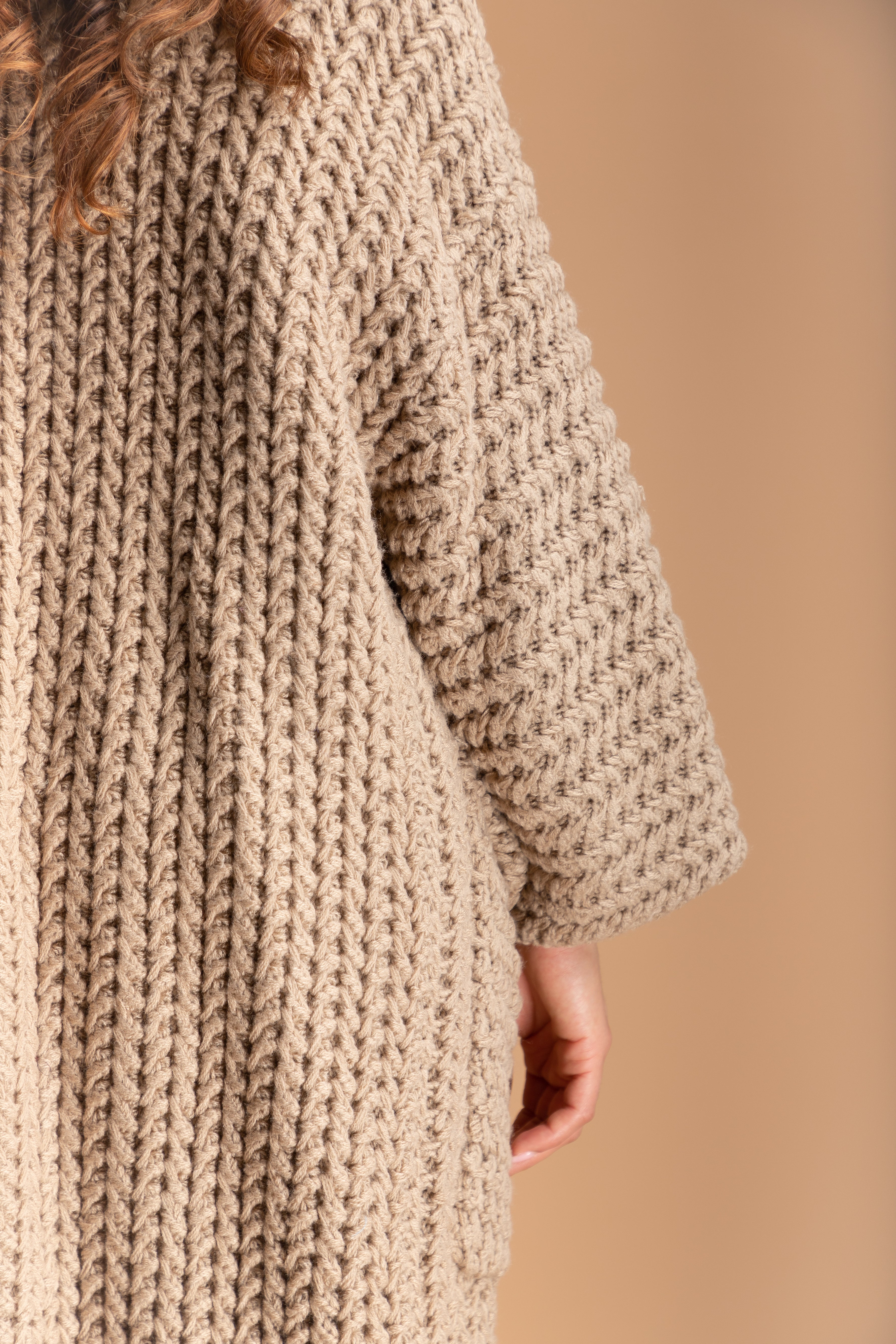 Women's Long Sleeve Kimono Cable Knit Cardigan Sweater - Cozy Fall Winter Wrap for Casual Outfits & Layering