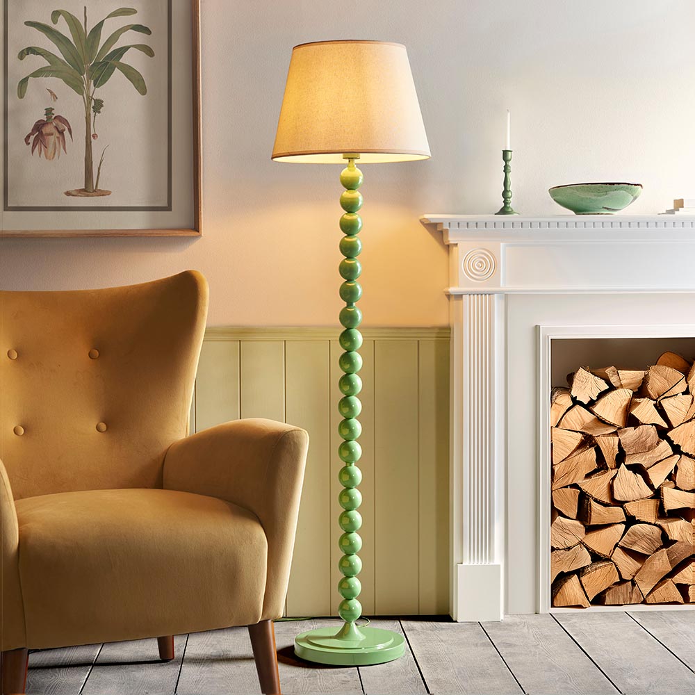 Auralis Ivy Floor Lamp with E27 Socket - Modern Adjustable Standing Light for Living Room, Bedroom & Office - Multiple Finishes Available