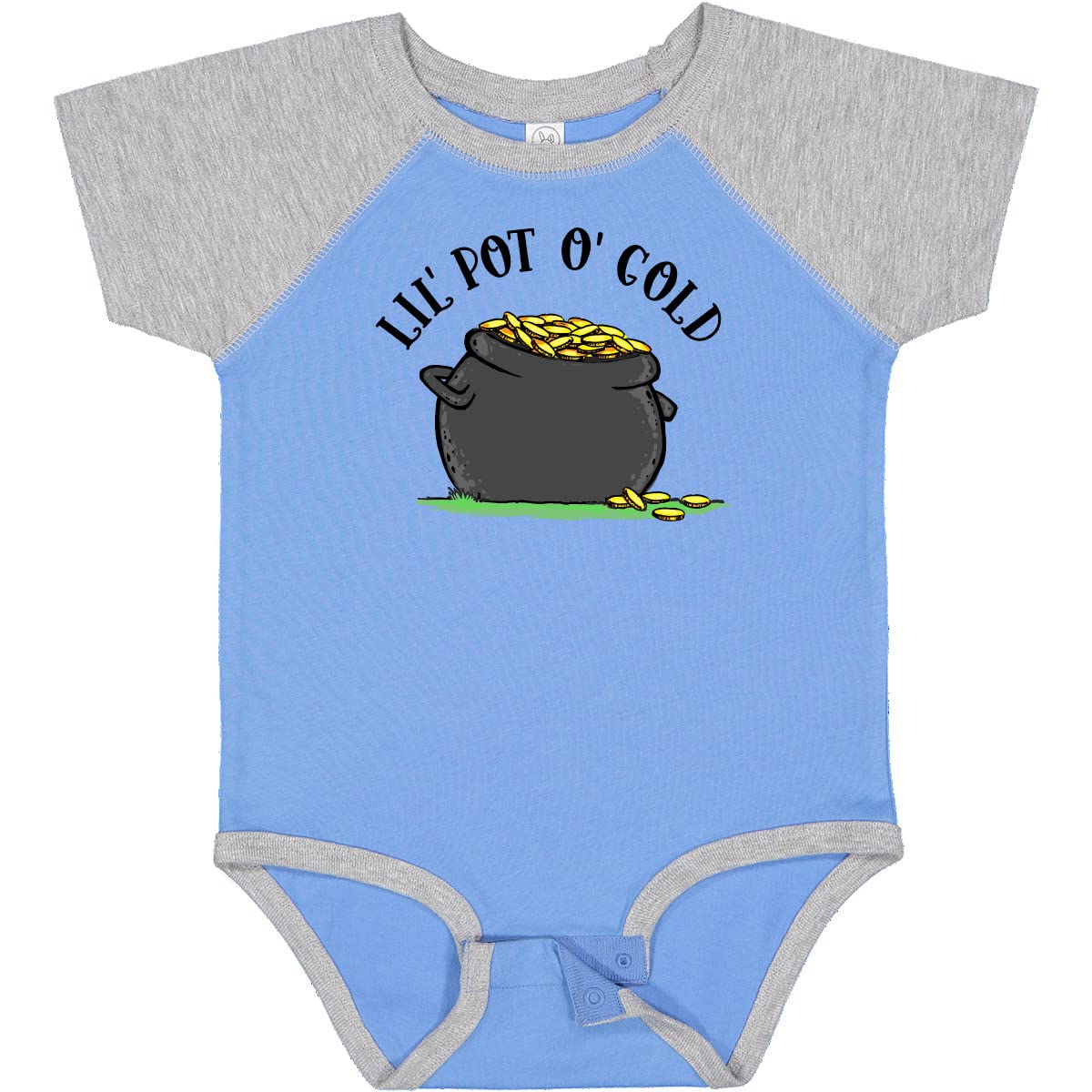 Inktastic St. Patrick's Day Lil' Pot of Gold Baby Bodysuit - Cute Irish-Themed Onesie for Infants & Toddlers - Perfect for St. Patrick's Day Celebrations, Photos & Gifts