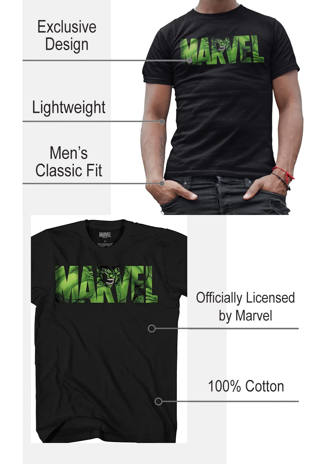 Marvel Avengers Hulk Spider-Man Iron Man Graphic T-Shirt for Men - Superhero Fan Tee for Casual Wear & Cosplay