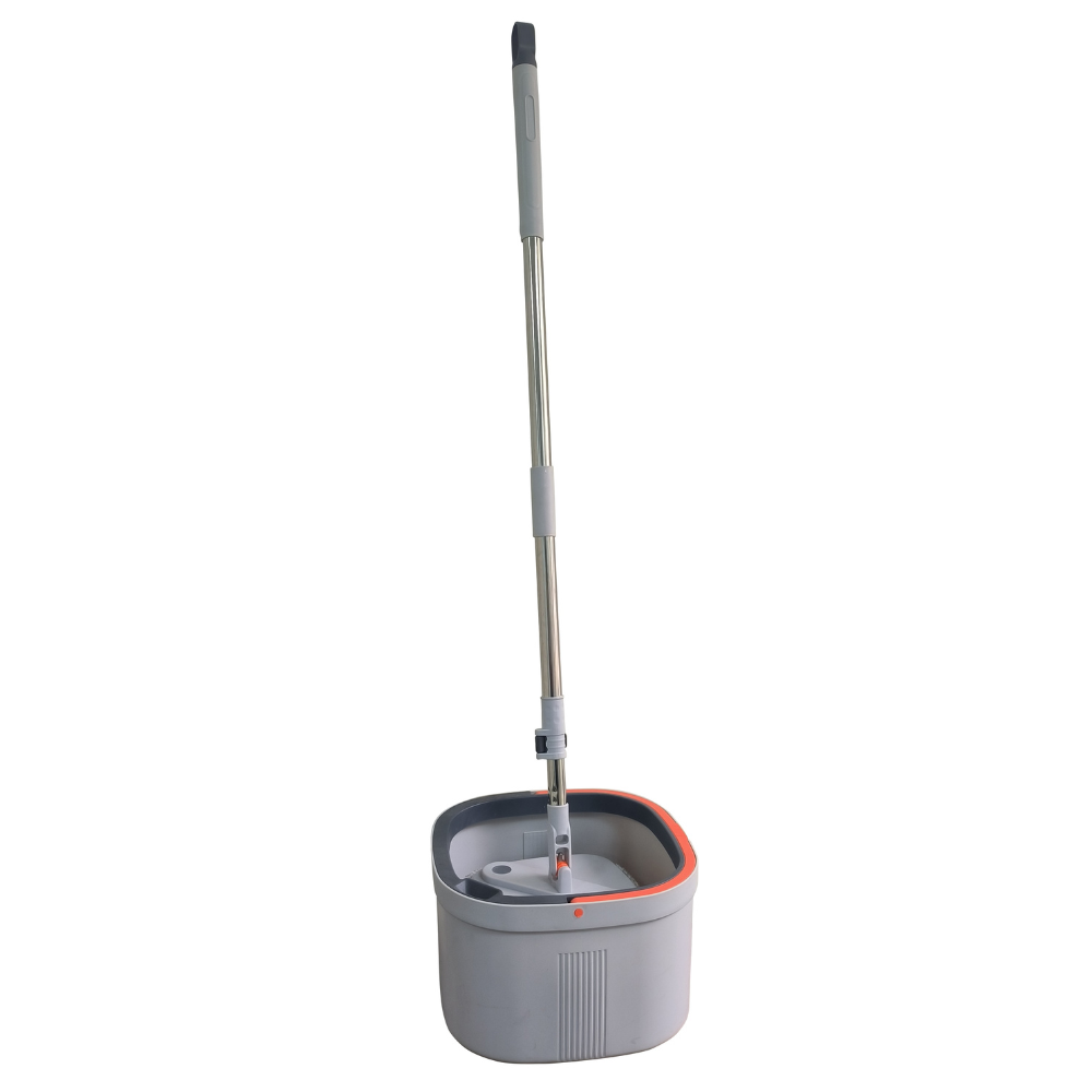 Rocket Ultra Spin Mop - 360° Rotating Floor Cleaner with Self-Wringing Bucket, Microfiber Mop Head for Hardwood, Tile & Laminate Floors - Perfect for Kitchen, Bathroom & Pet Hair Cleaning