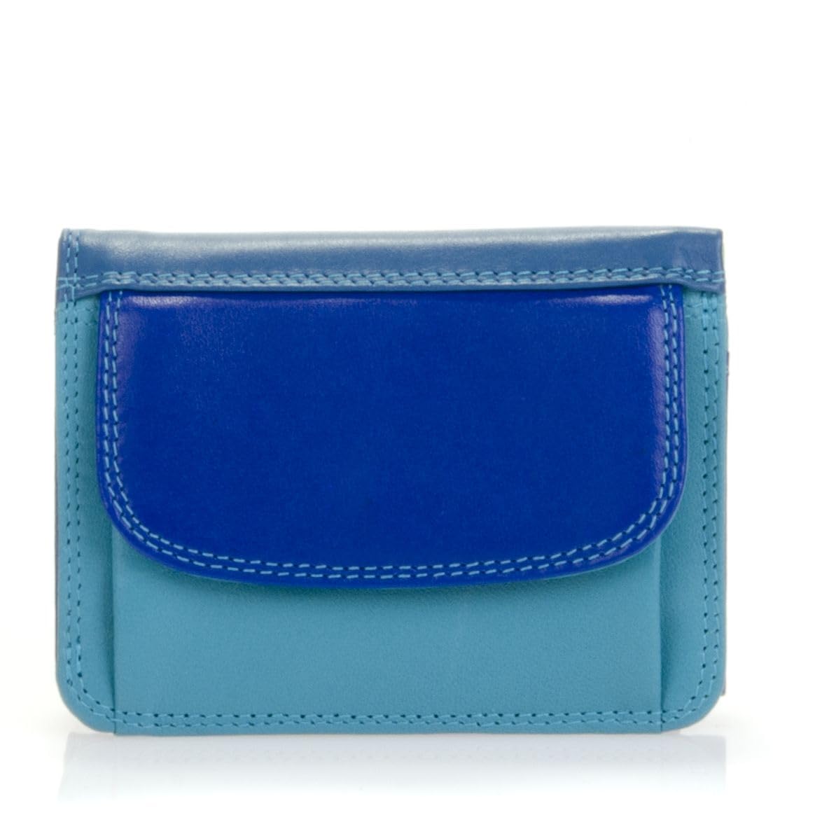 mywalit Mini Tri-fold Leather Wallet for Men & Women - 3 Card Slots, Note Section & Coin Pocket | Stylish & Compact Seascape Design | Perfect for Everyday Use, Travel & Gifts