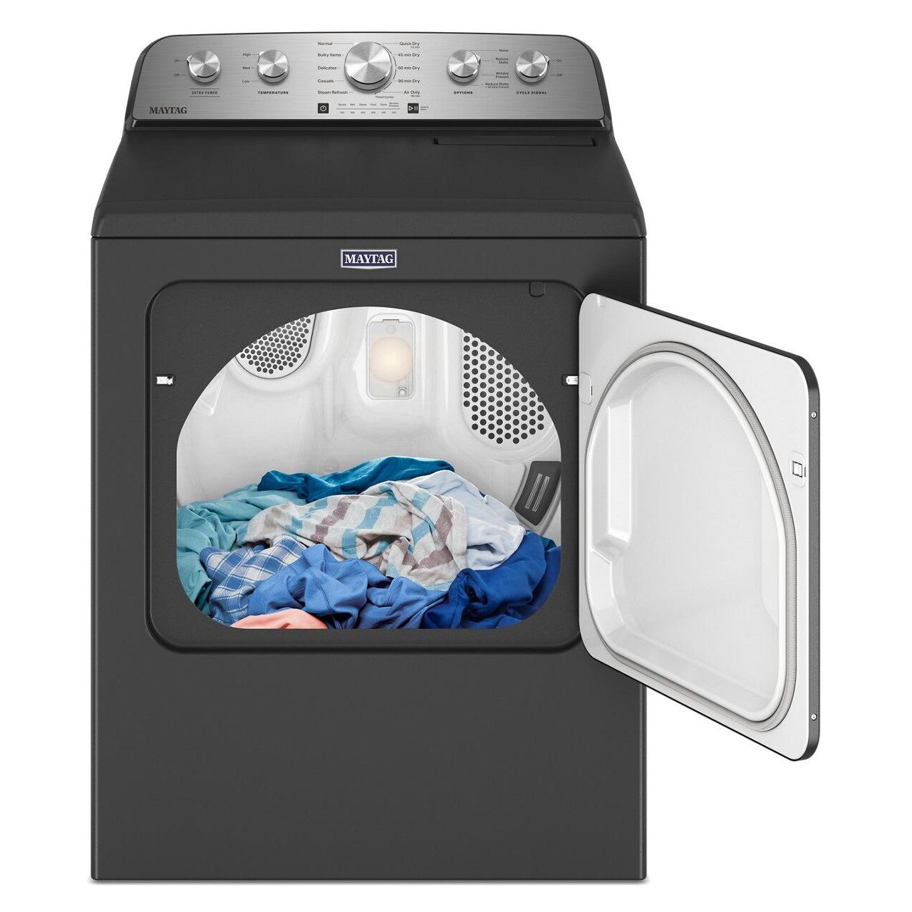 Maytag 7.0 Cu. Ft. Electric Dryer YMED5430PBK - Large Capacity, Energy Efficient for Home Laundry Room | Perfect for Families, Apartments & Heavy-Duty Use