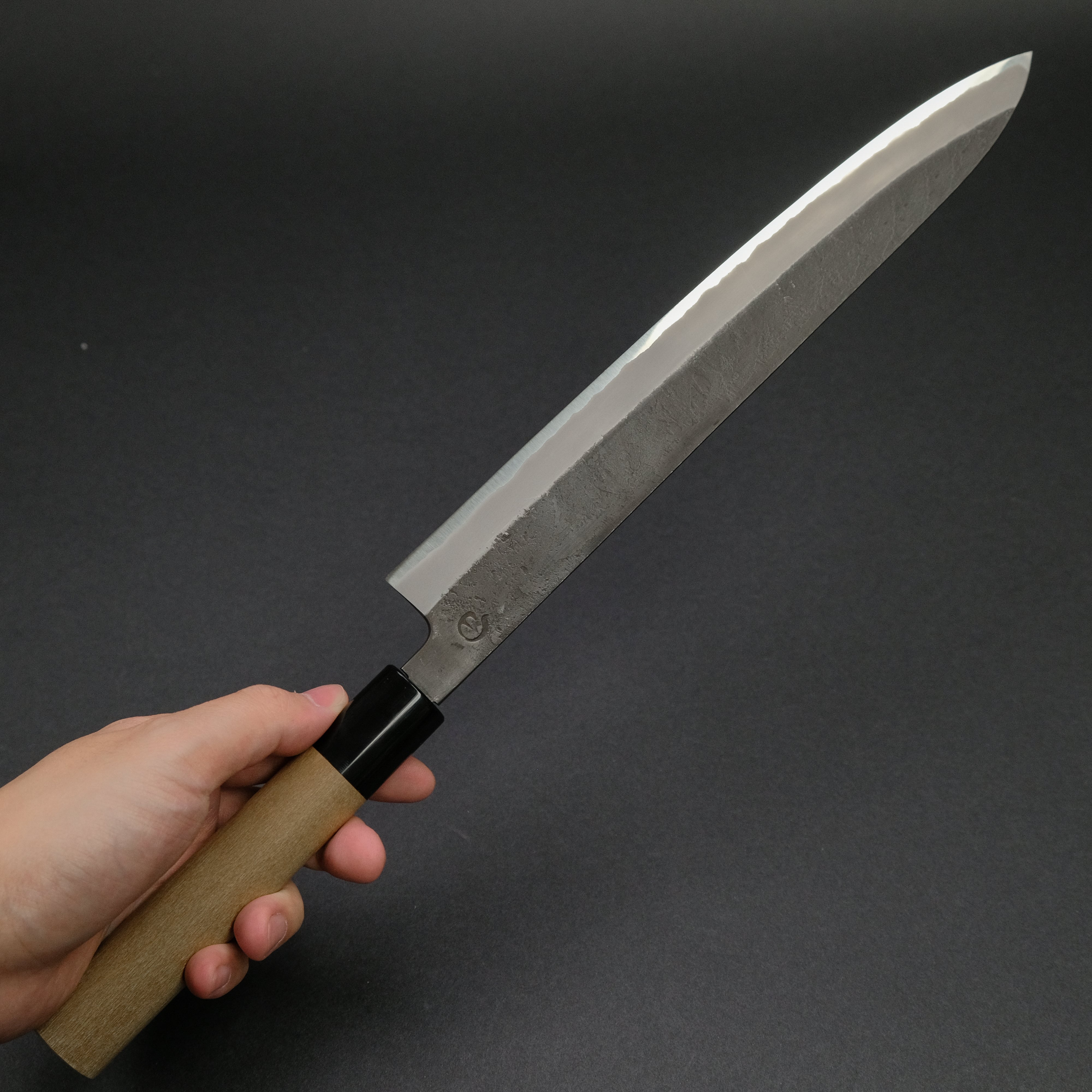 Hitohira Hinode Nashiji White #2 Stainless Clad Sujihiki 270mm Japanese Slicing Knife - Ho Wood Handle for Sushi, Sashimi & Meat Carving - Professional Chef & Home Kitchen Use