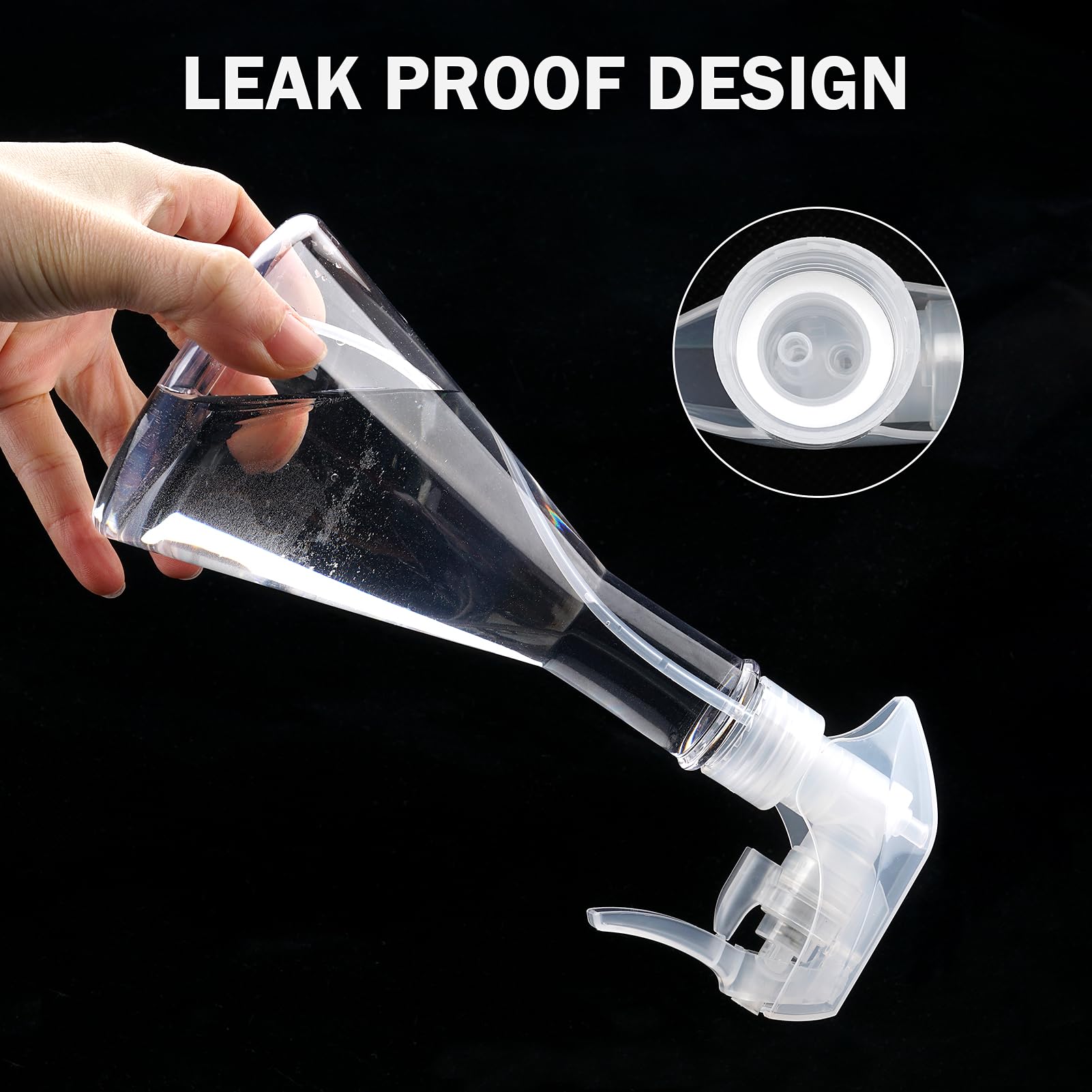 10.5oz/300ml Heavy Duty Plastic Spray Bottles (2 Pack) - Empty Mist Water Bottles for Cleaning Solutions, Plants, Pets, Essential Oils, Hair & Cooking | Perfect for Home Cleaning, Gardening, Pet Care & DIY Projects