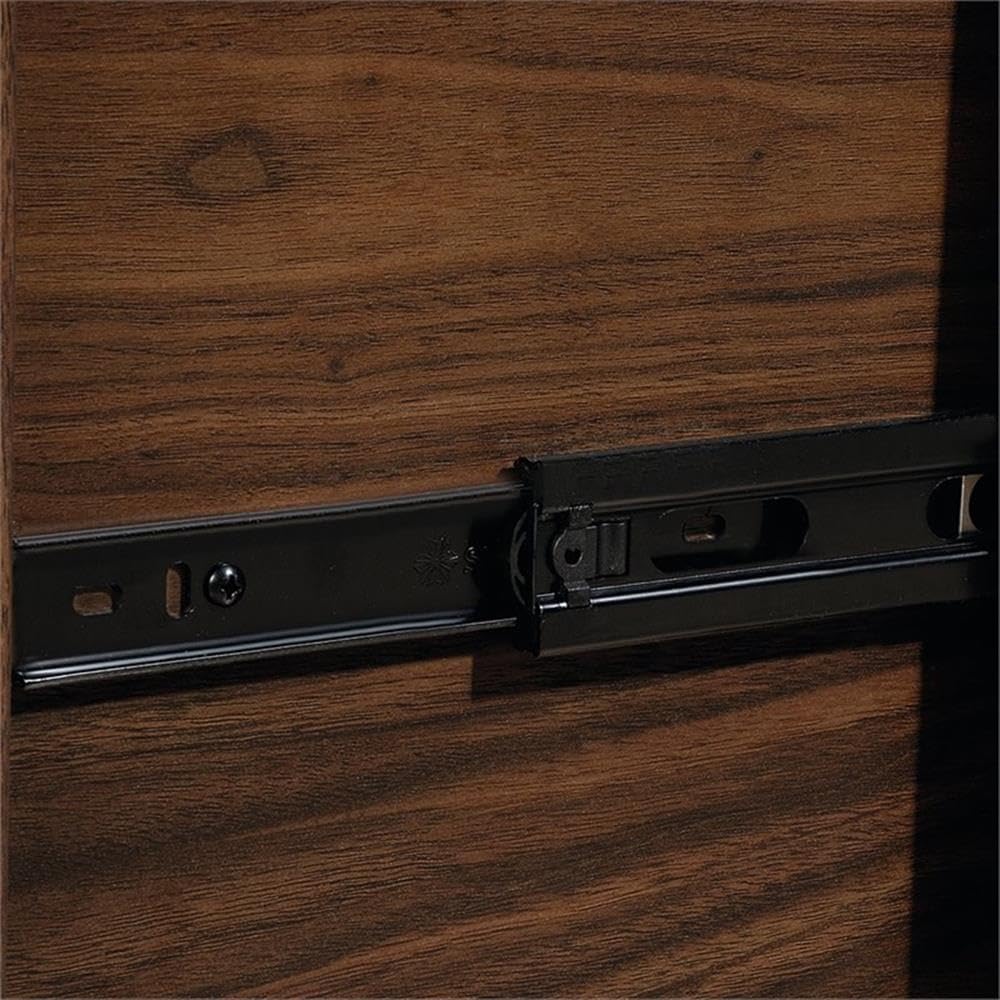 Pemberly Row Transitional Engineered Wood Computer Desk in Grand Walnut - Home Office Desk for Work & Study, Modern Writing Desk for Small Spaces